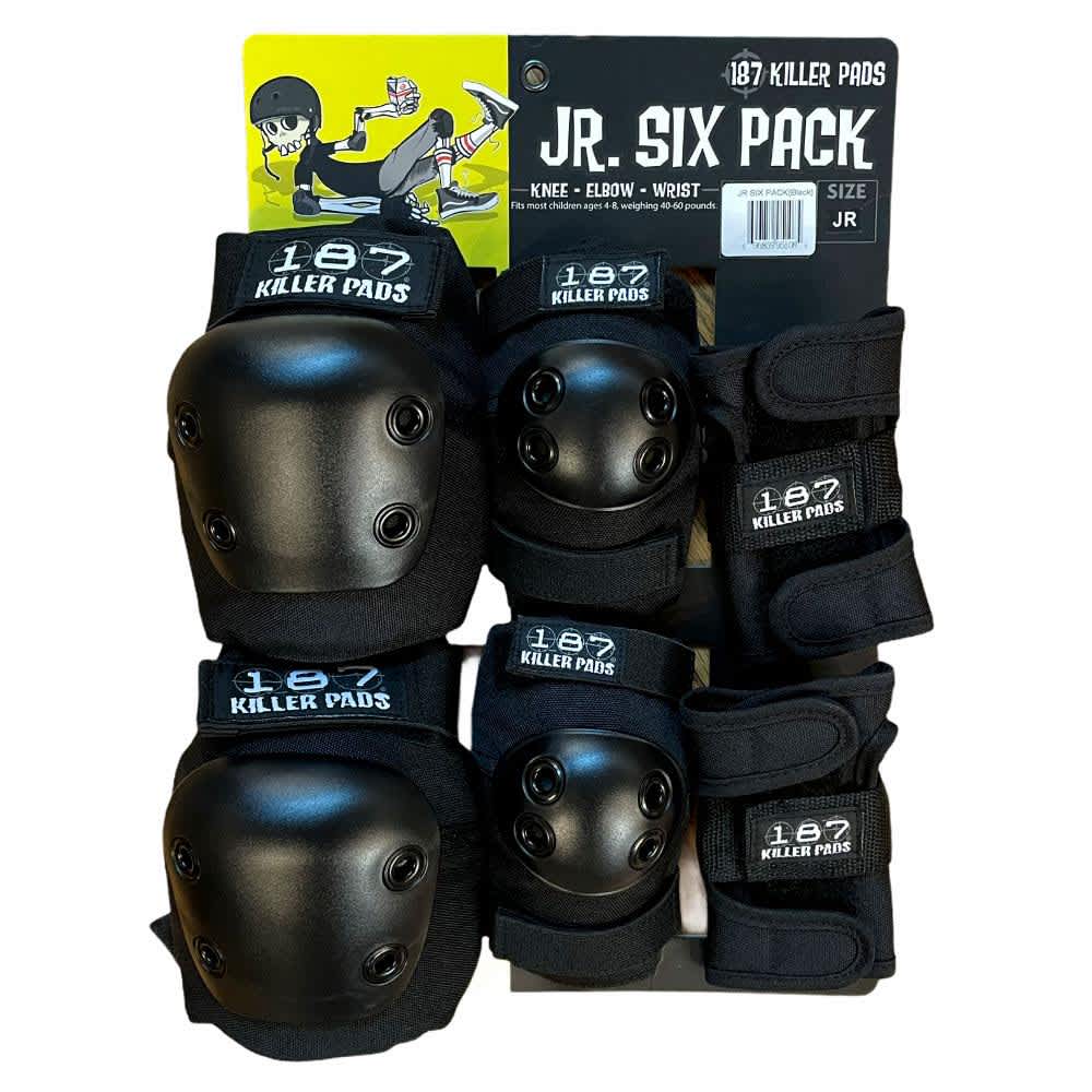 187 KILLER PADS JUNIOR 6 PACK SET BLACK
