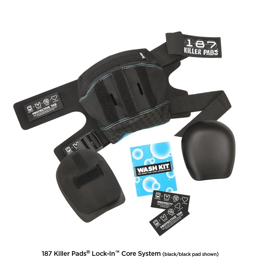 187 PRO DERBY KNEE PADS BLUE / BLACK - Image 2