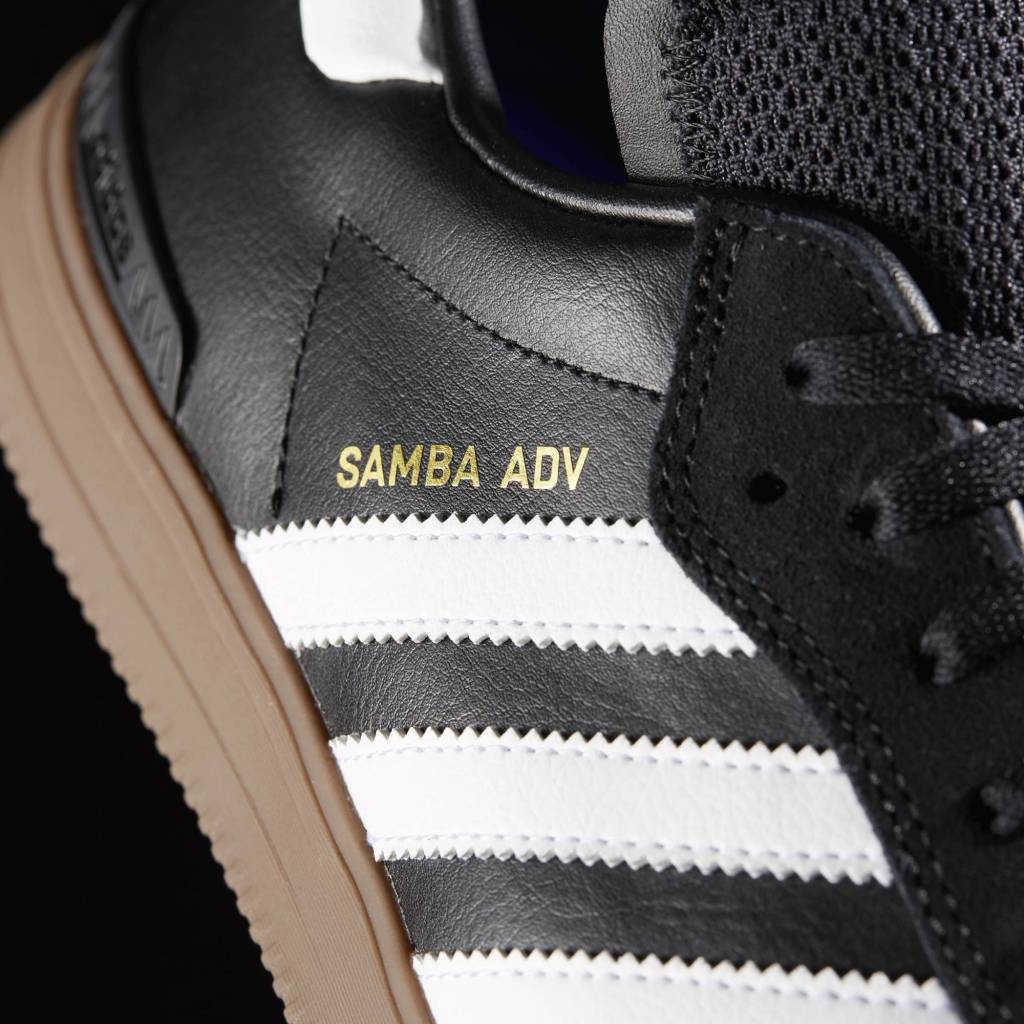 ADIDAS SAMBA ADV BLACK / WHITE / GUM - Image 6