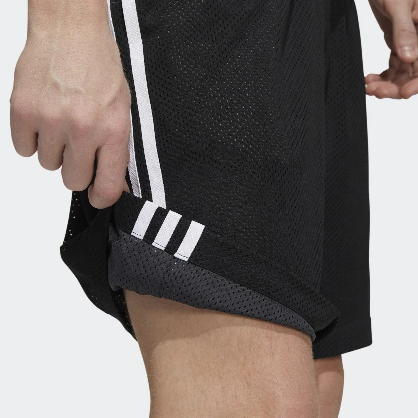 ADIDAS BBALL SHORT BLACK / WHITE - Image 2