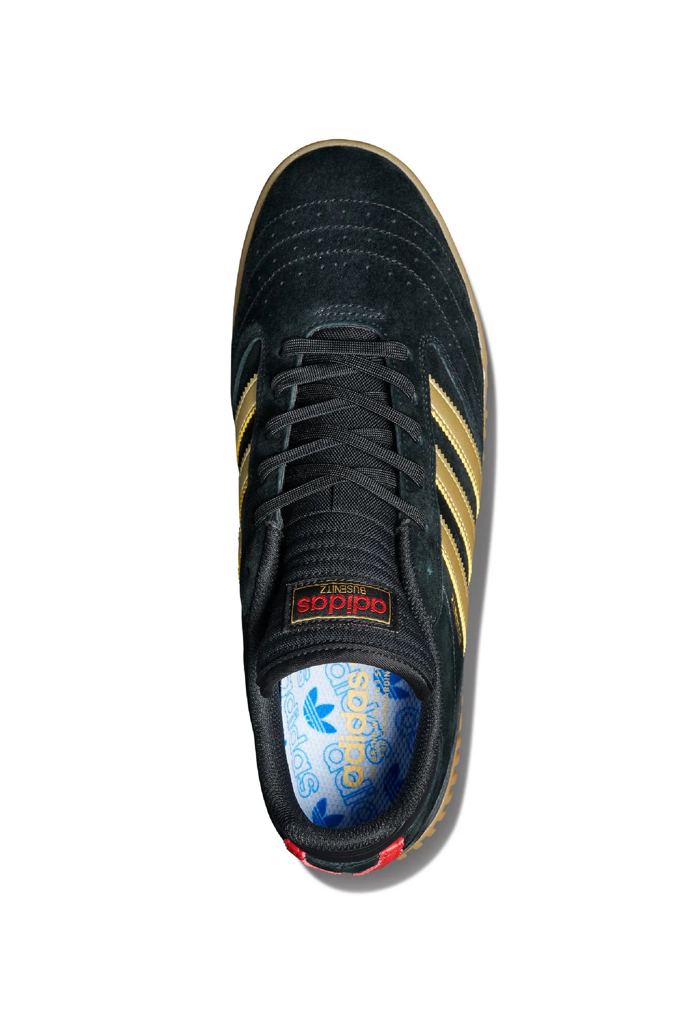 ADIDAS BUSENITZ INDOOR SUPER BLACK/GOLD/SCARLET - Image 2
