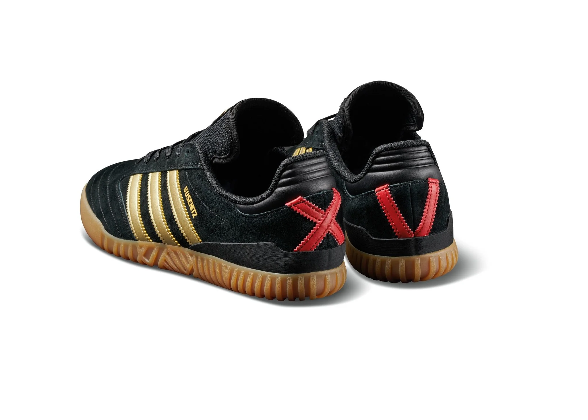 ADIDAS BUSENITZ INDOOR SUPER BLACK/GOLD/SCARLET - Image 4