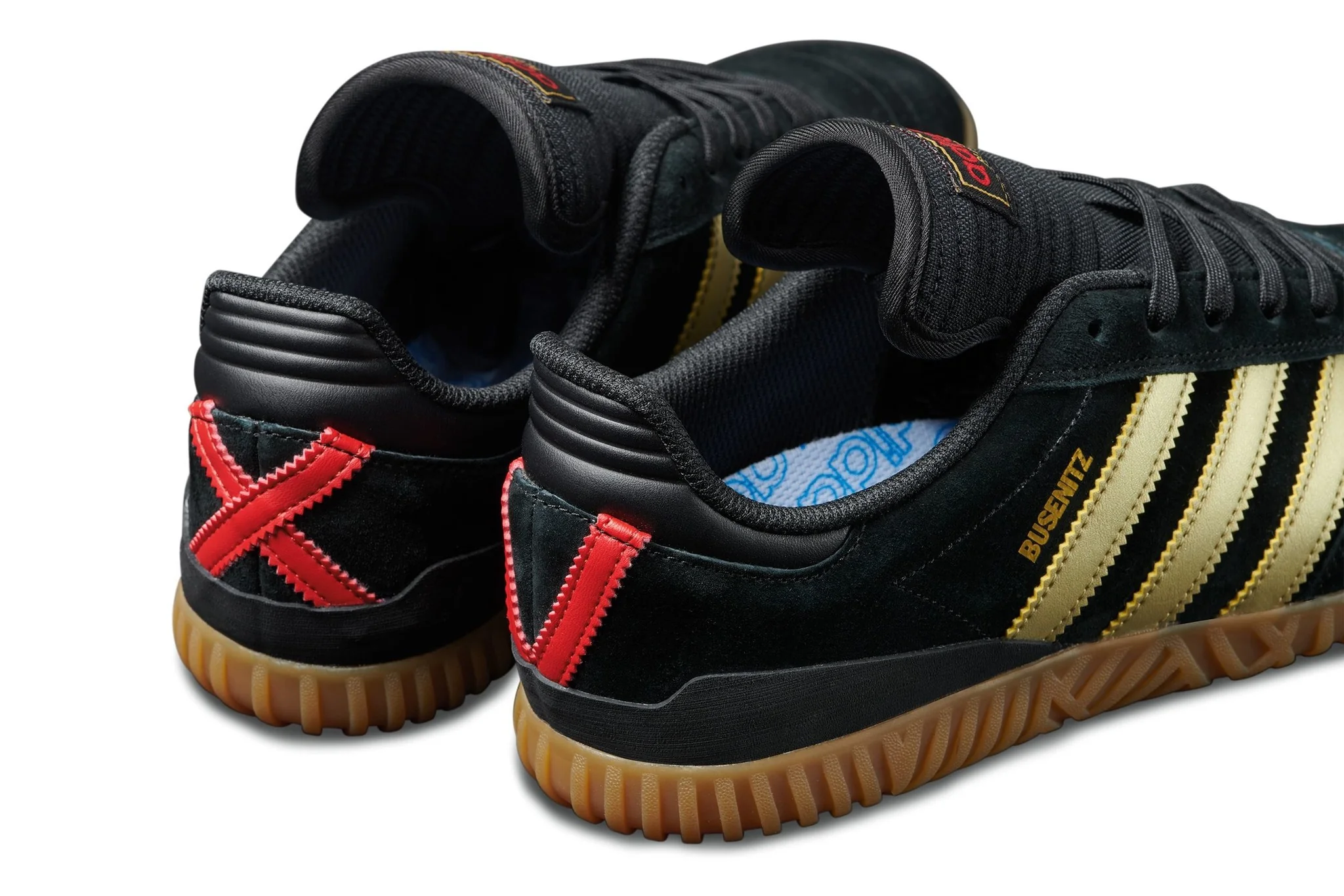 ADIDAS BUSENITZ INDOOR SUPER BLACK/GOLD/SCARLET - Image 6