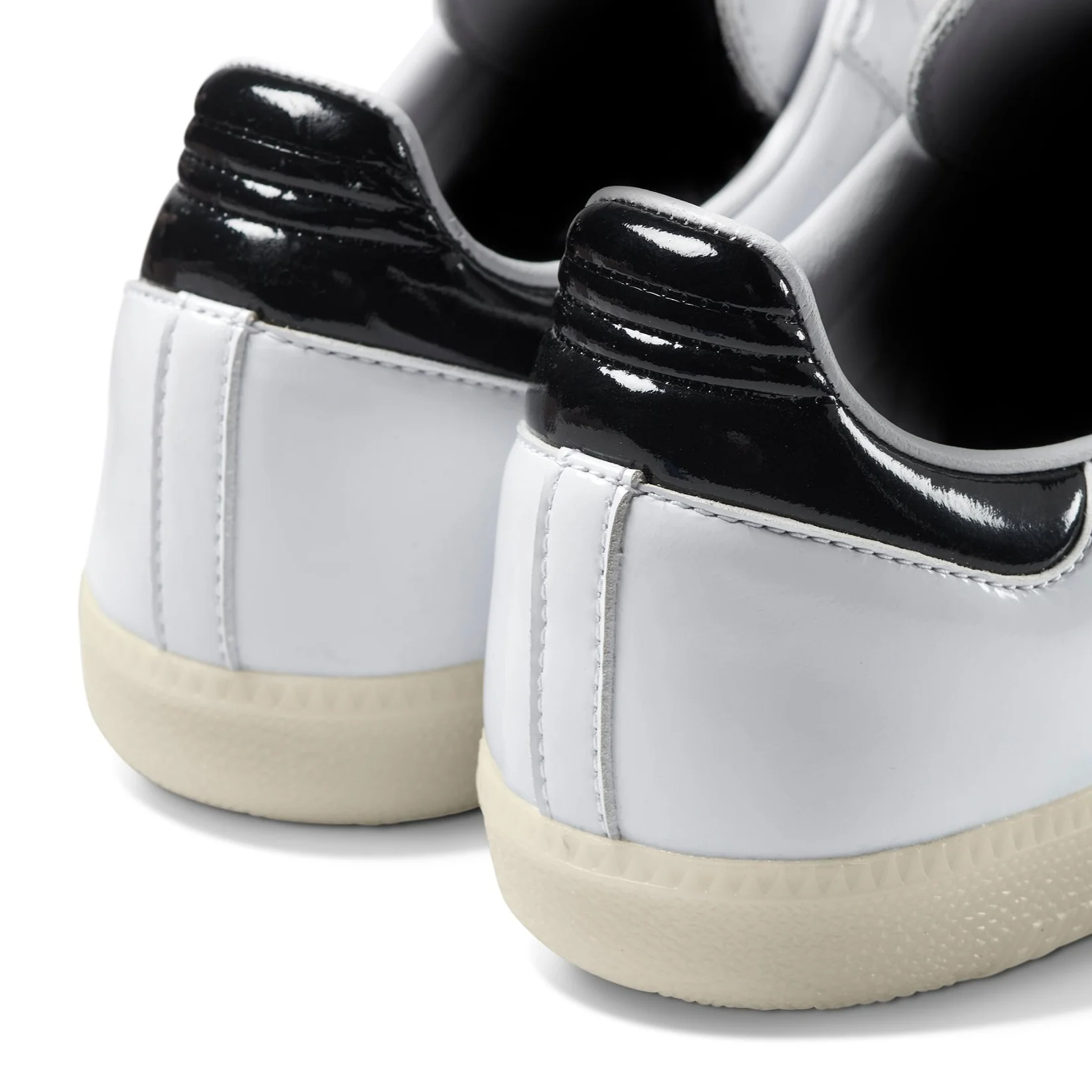 ADIDAS DILL SAMBA PATENT WHITE / BLACK - Image 7