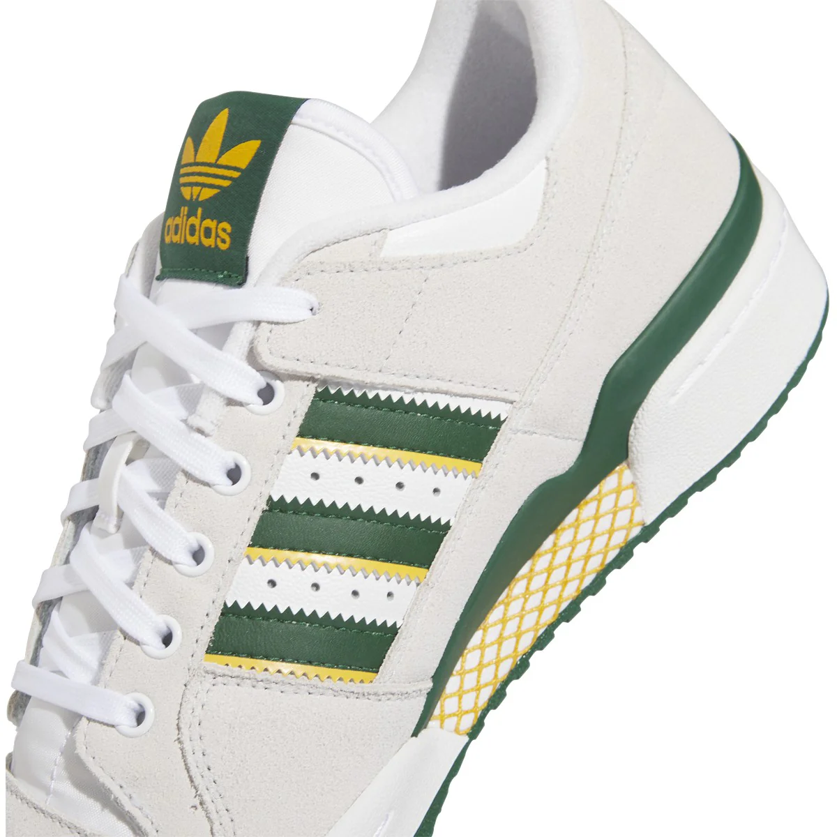 ADIDAS FORUM 84 LOW ADV WHITE / DARK GREEN / YELLOW - Image 4