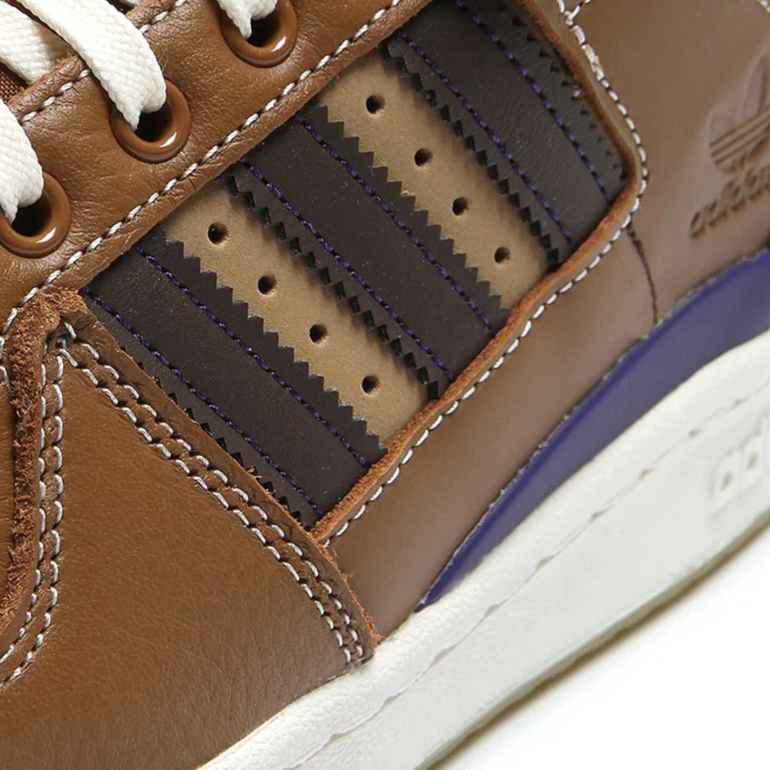 ADIDAS FORUM 84 LOW ADV x HEITOR WILD BROWN / CARDBOARD / DARK BROWN - Image 4