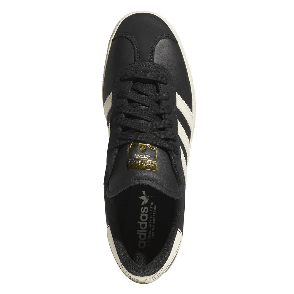 ADIDAS GAZELLE ADV CORE BLACK / CREAM WHITE / GOLD METALLIC - Image 4