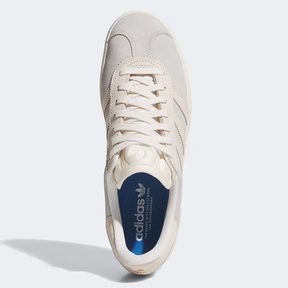 ADIDAS GAZELLE ADV GREY TWO / CHALK WHITE / GOLD METALLIC - Image 2