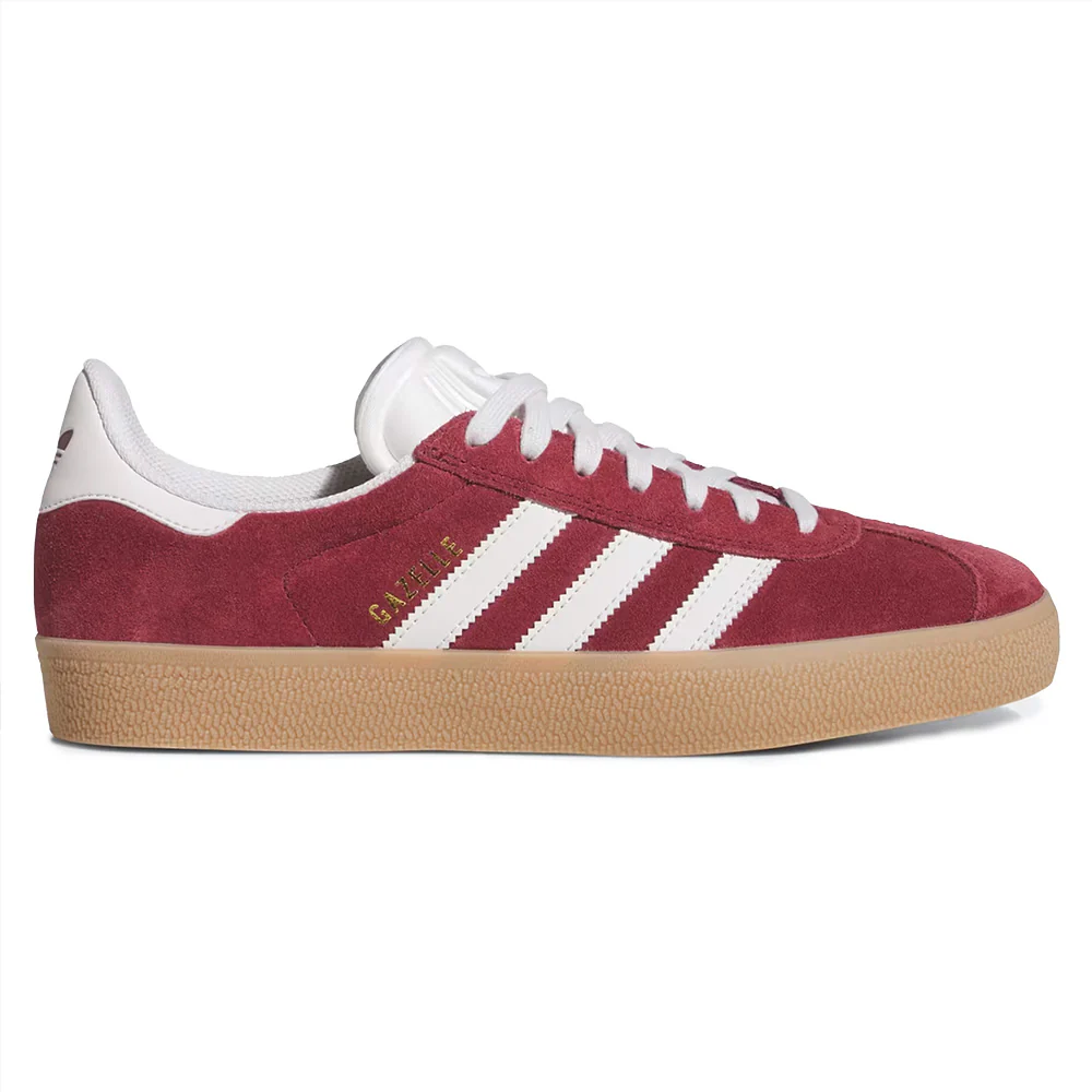 ADIDAS GAZELLE ADV SHADOW RED / CRYTAL WHITE / GOLD METALLIC