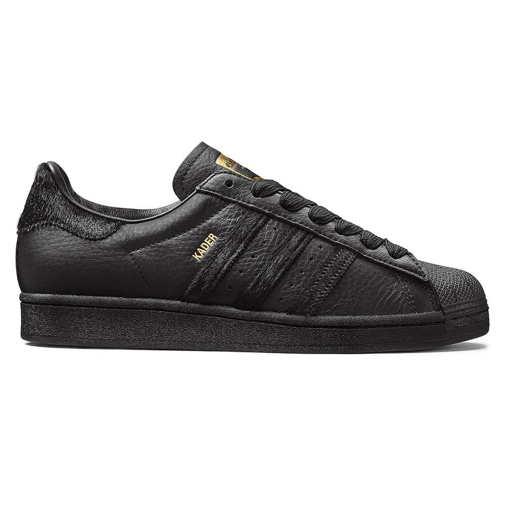 ADIDAS KADER SUPERSTAR CORE BLACK / CORE BLACK