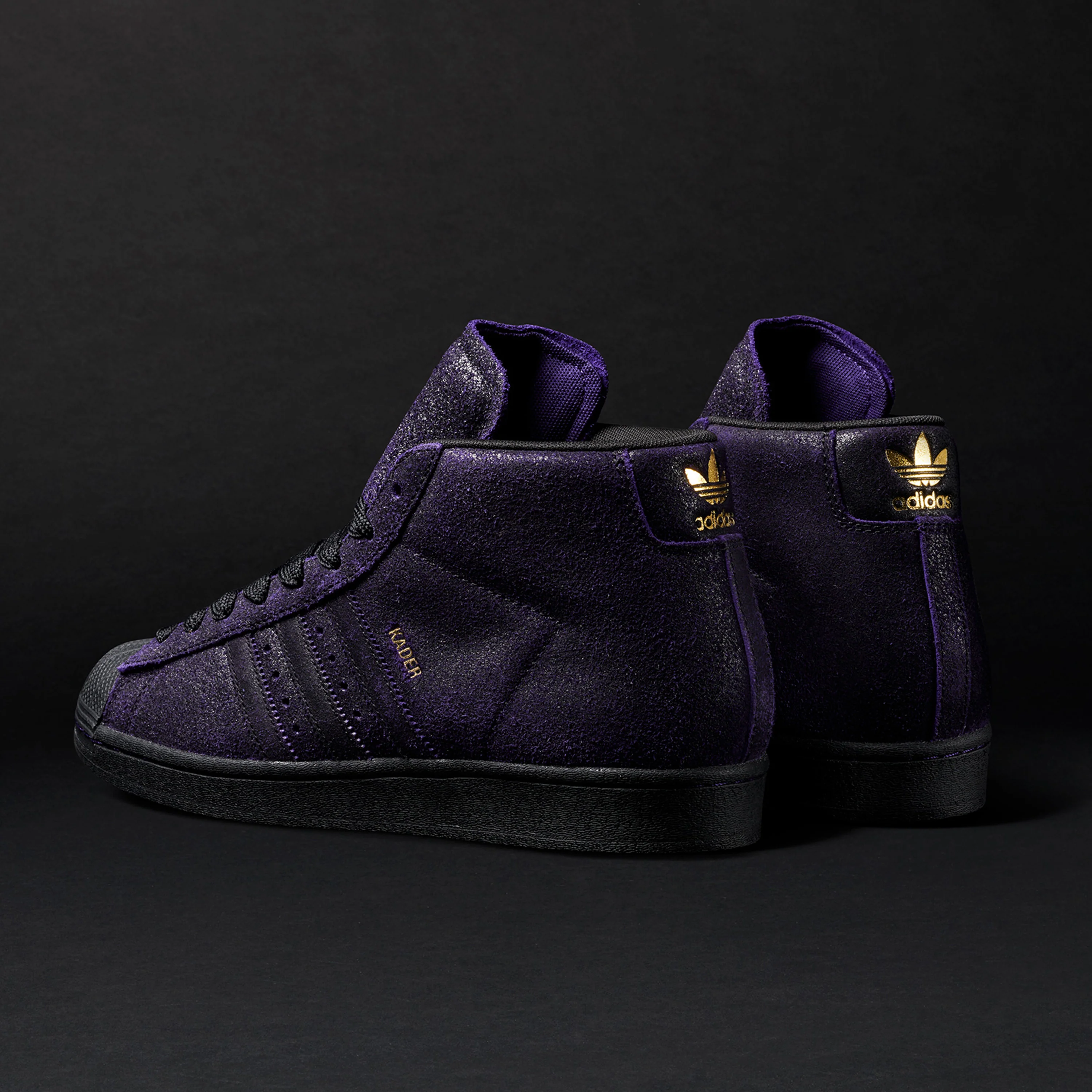 ADIDAS KADER SYLLA PRO MODEL ADV CORE BLACK / DARK PURPLE - Image 3