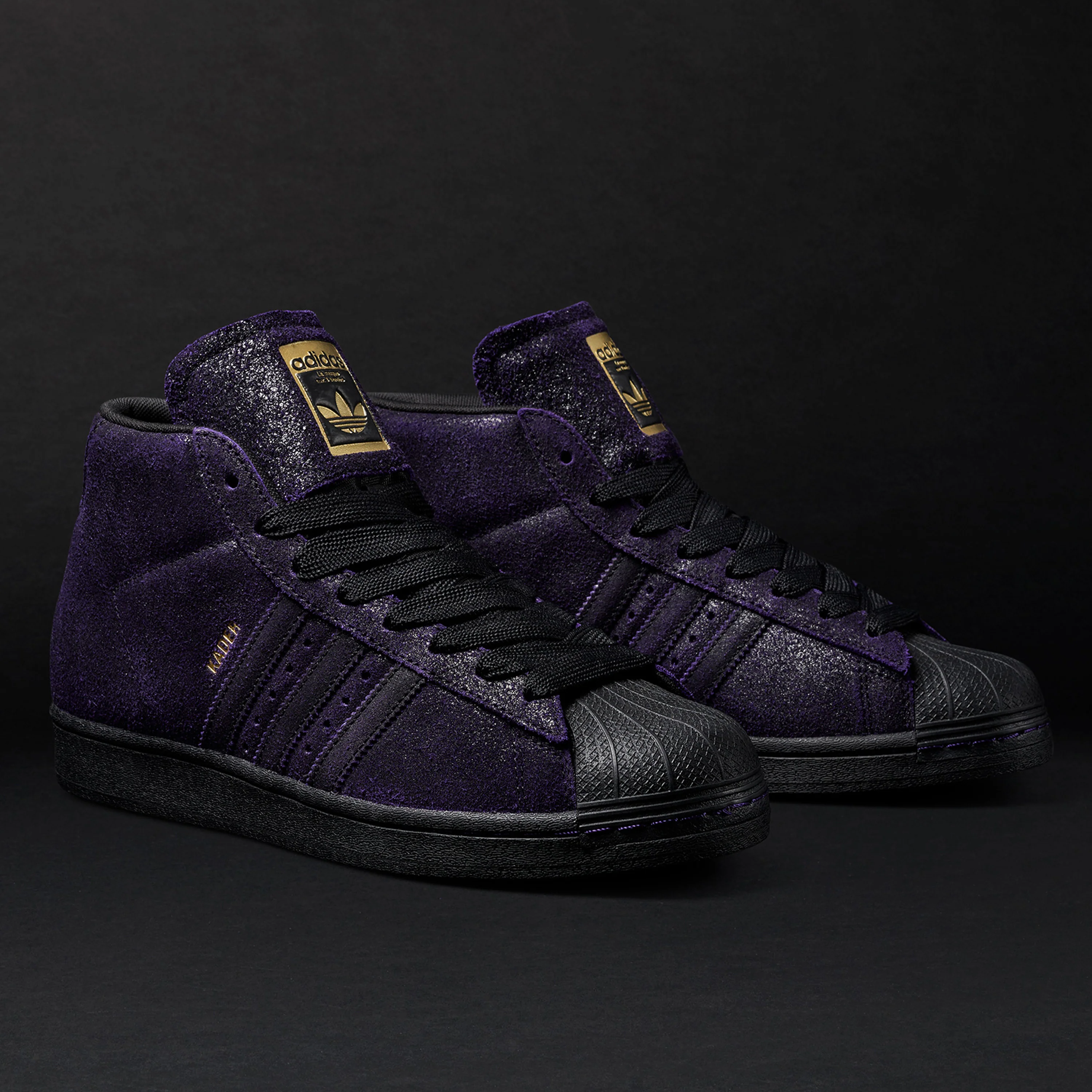 ADIDAS KADER SYLLA PRO MODEL ADV CORE BLACK / DARK PURPLE - Image 4