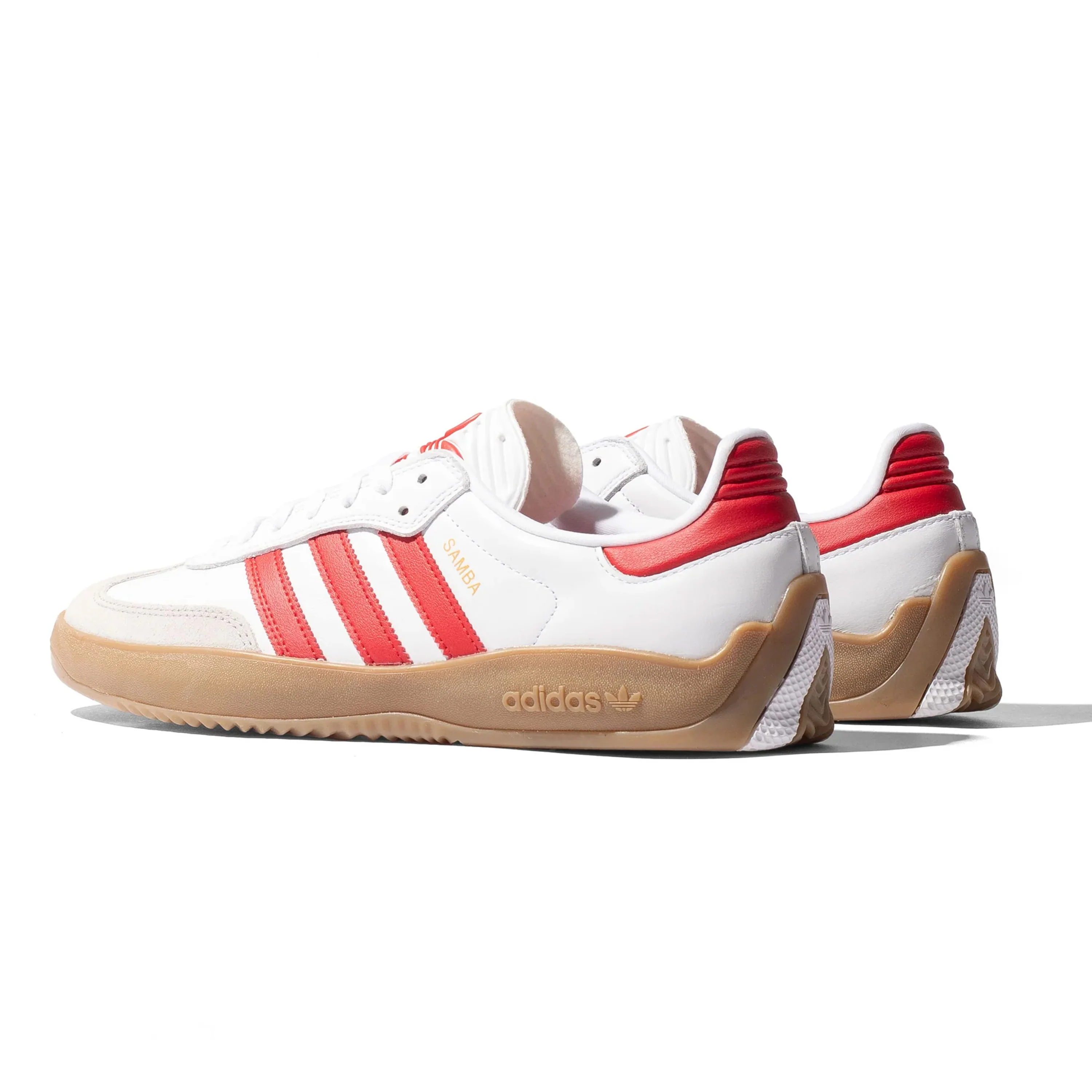 ADIDAS PUIG SAMBA ADV FLAT WHITE / BETTER SCARLET / GUM - Image 3
