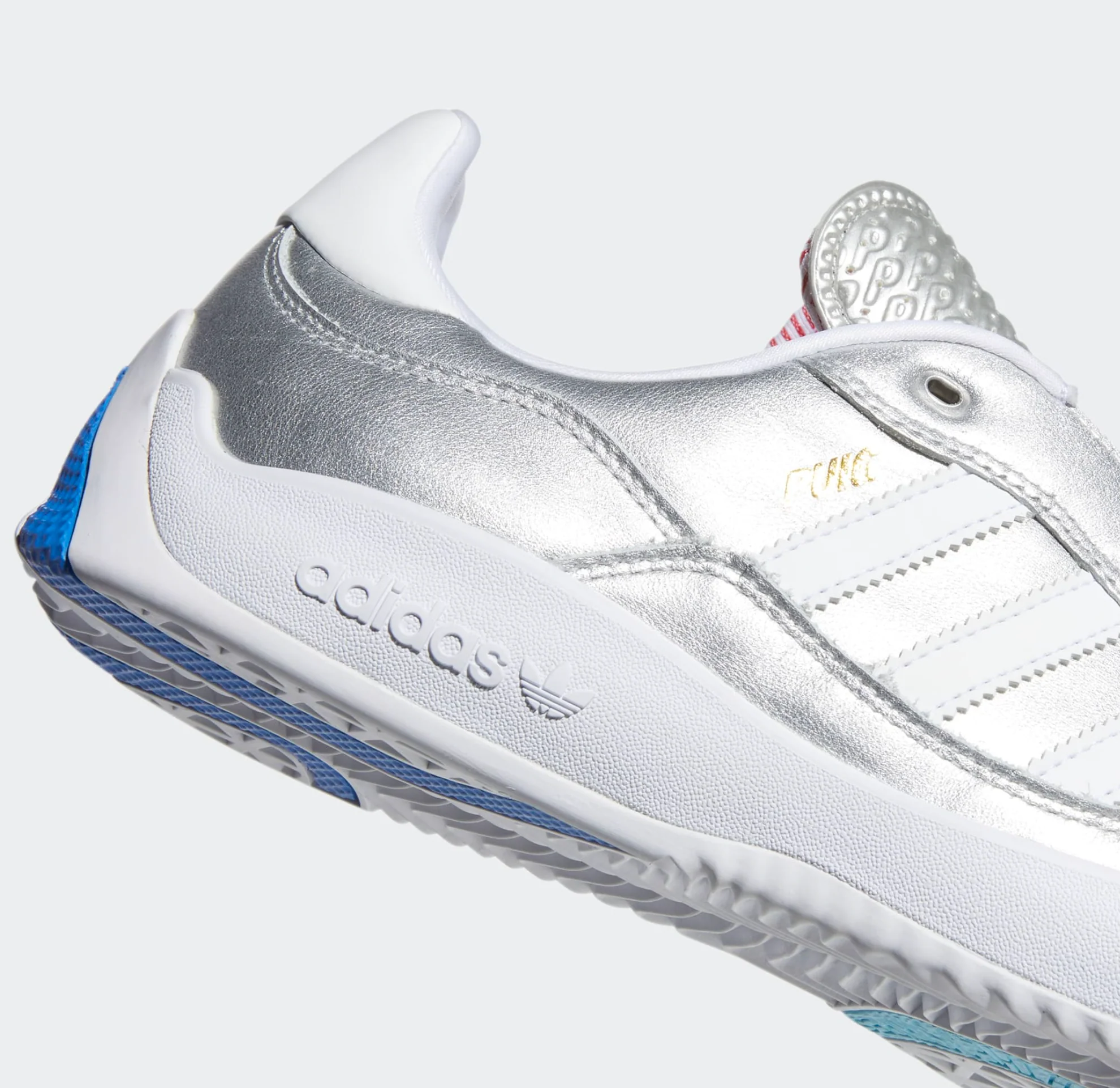 ADIDAS PUIG SILVER METALLIC / WHITE / SCARLET - Image 2