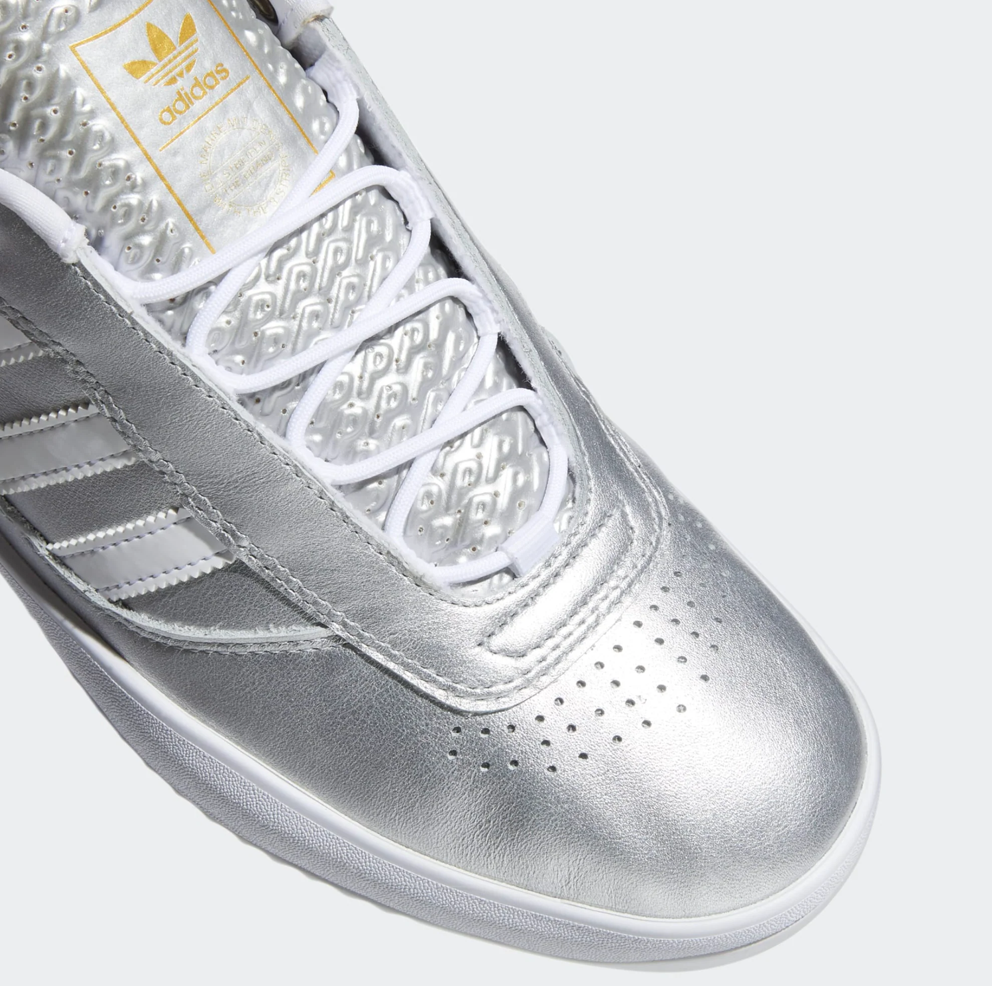 ADIDAS PUIG SILVER METALLIC / WHITE / SCARLET - Image 3