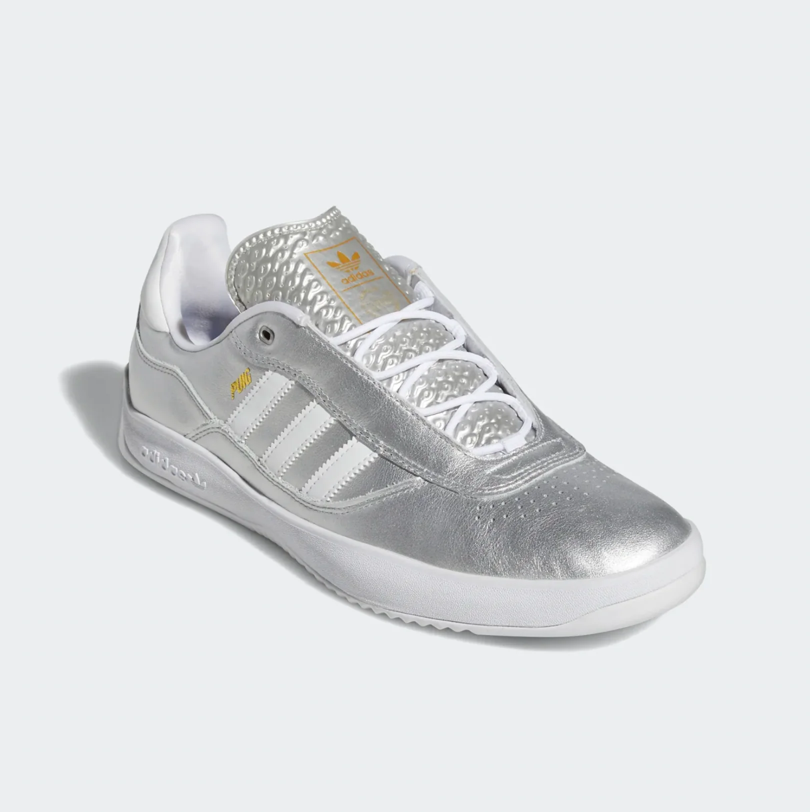 ADIDAS PUIG SILVER METALLIC / WHITE / SCARLET - Image 4
