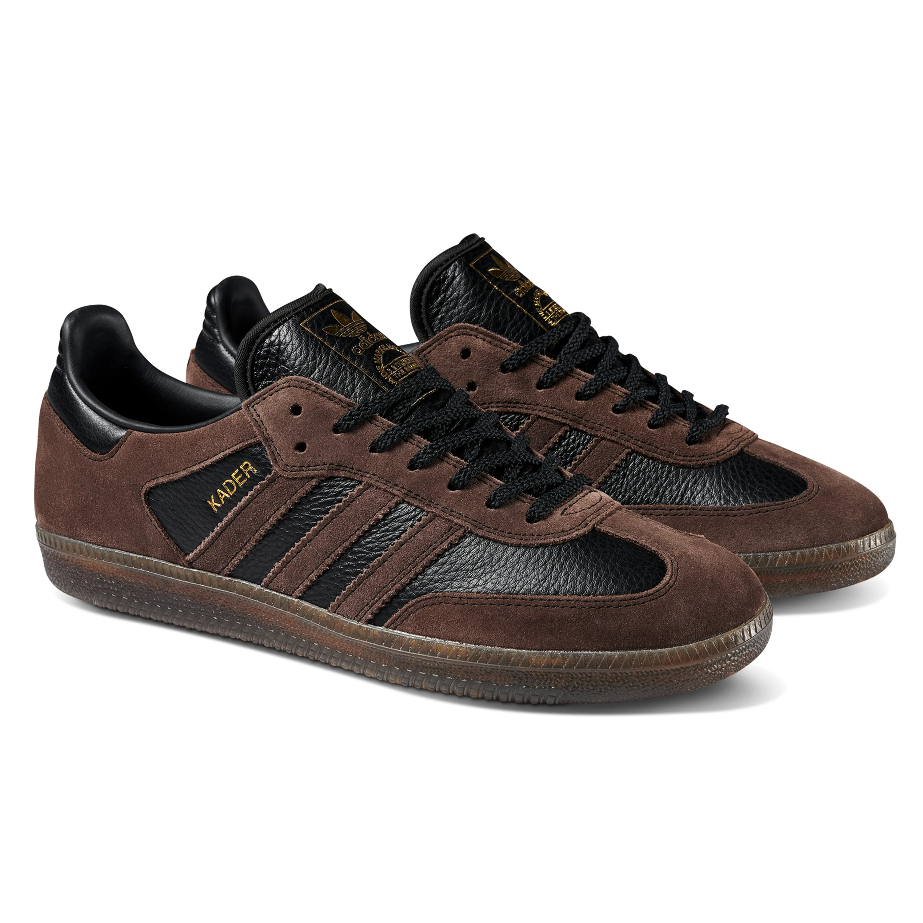 ADIDAS SAMBA ADV X KADER BLACK / BROWN / GUM - Image 3