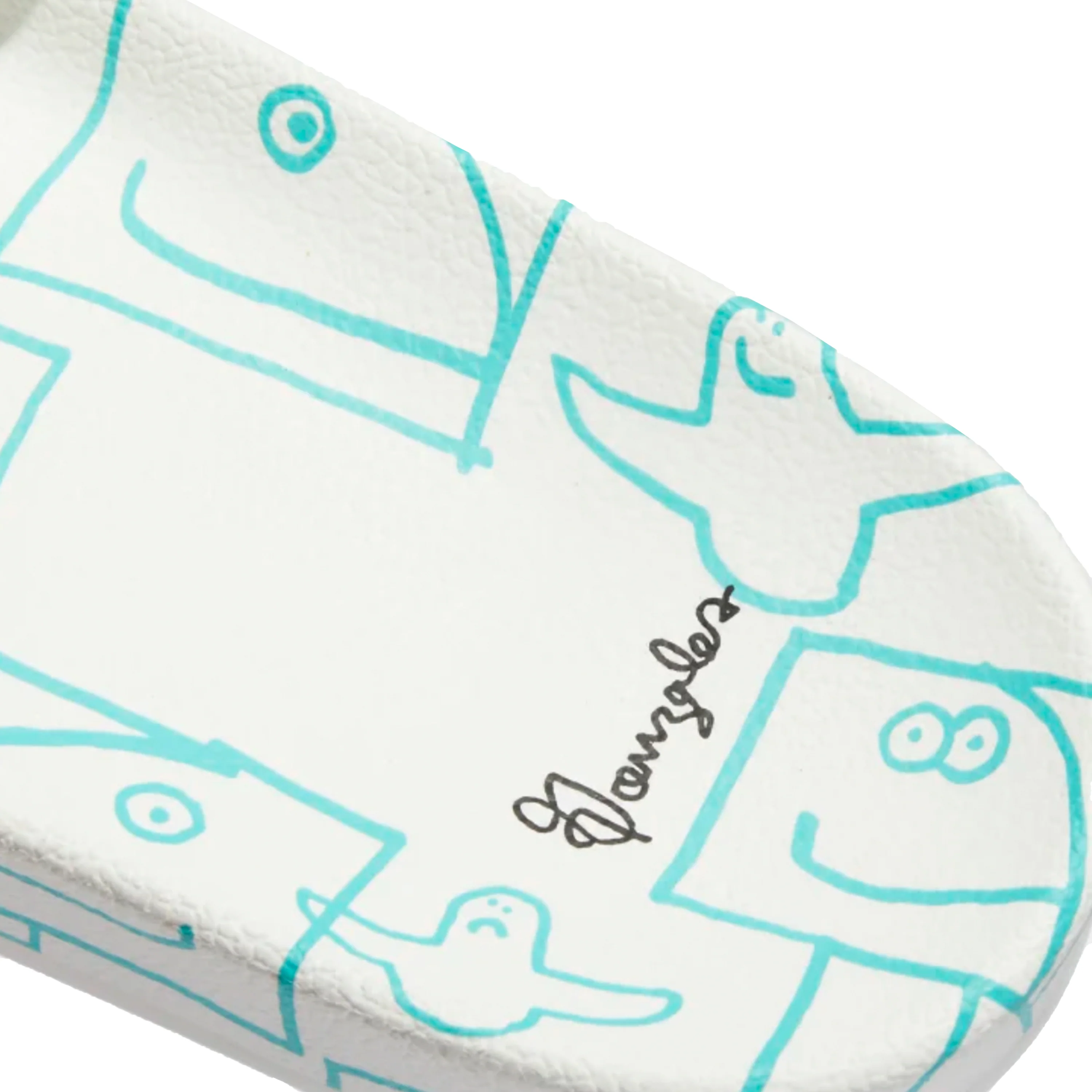 ADIDAS SHMOOFOIL SLIDE CLOUD WHITE / SEMI MINT - Image 2