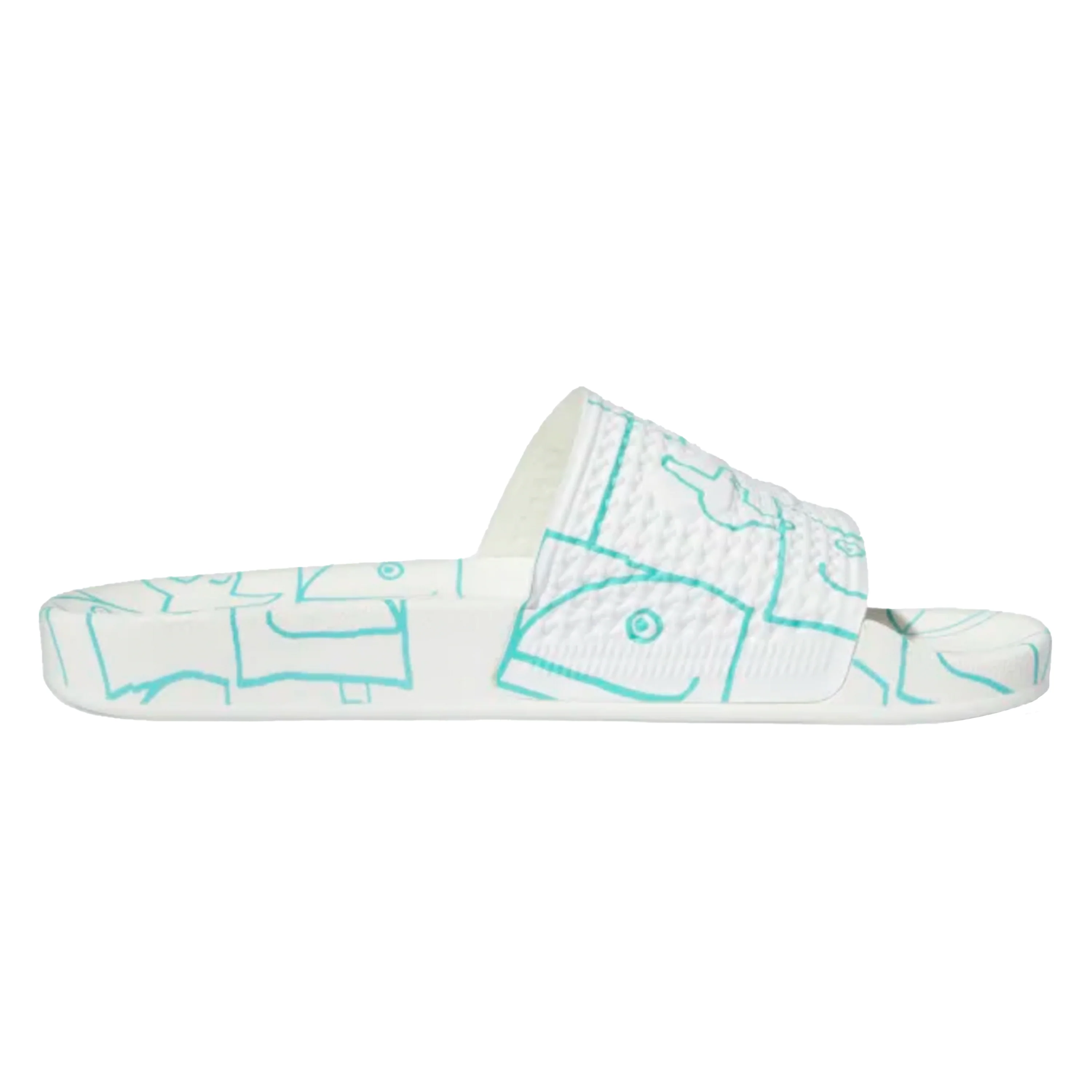 ADIDAS SHMOOFOIL SLIDE CLOUD WHITE / SEMI MINT - Image 3