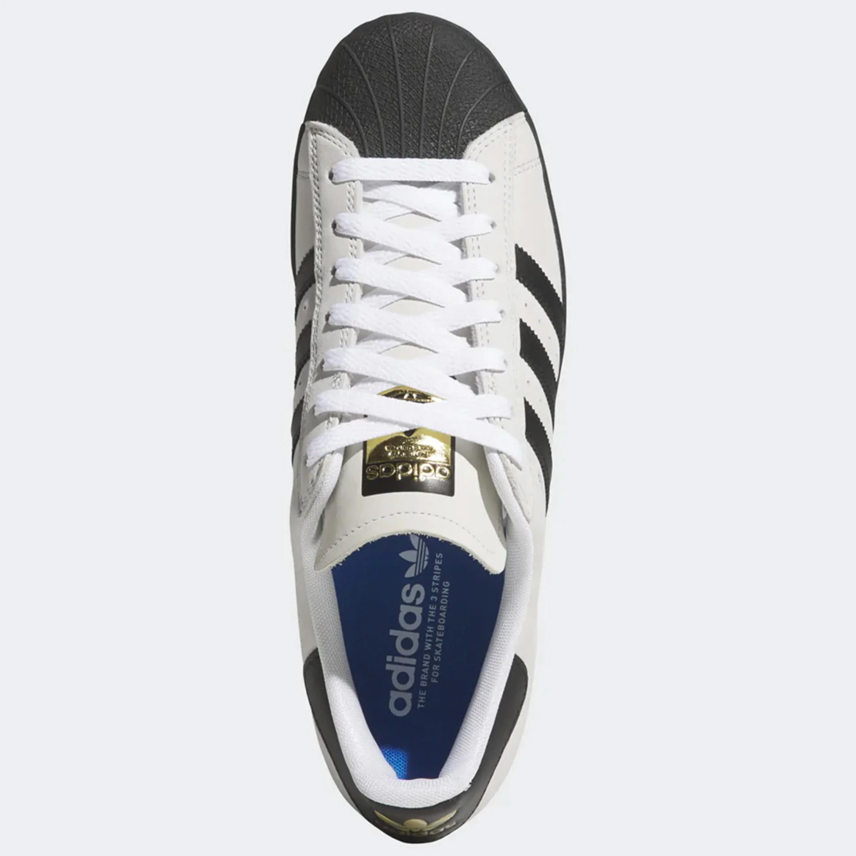 ADIDAS SUPERSTAR ADV CRYSTAL WHITE / CORE BLACK - Image 5