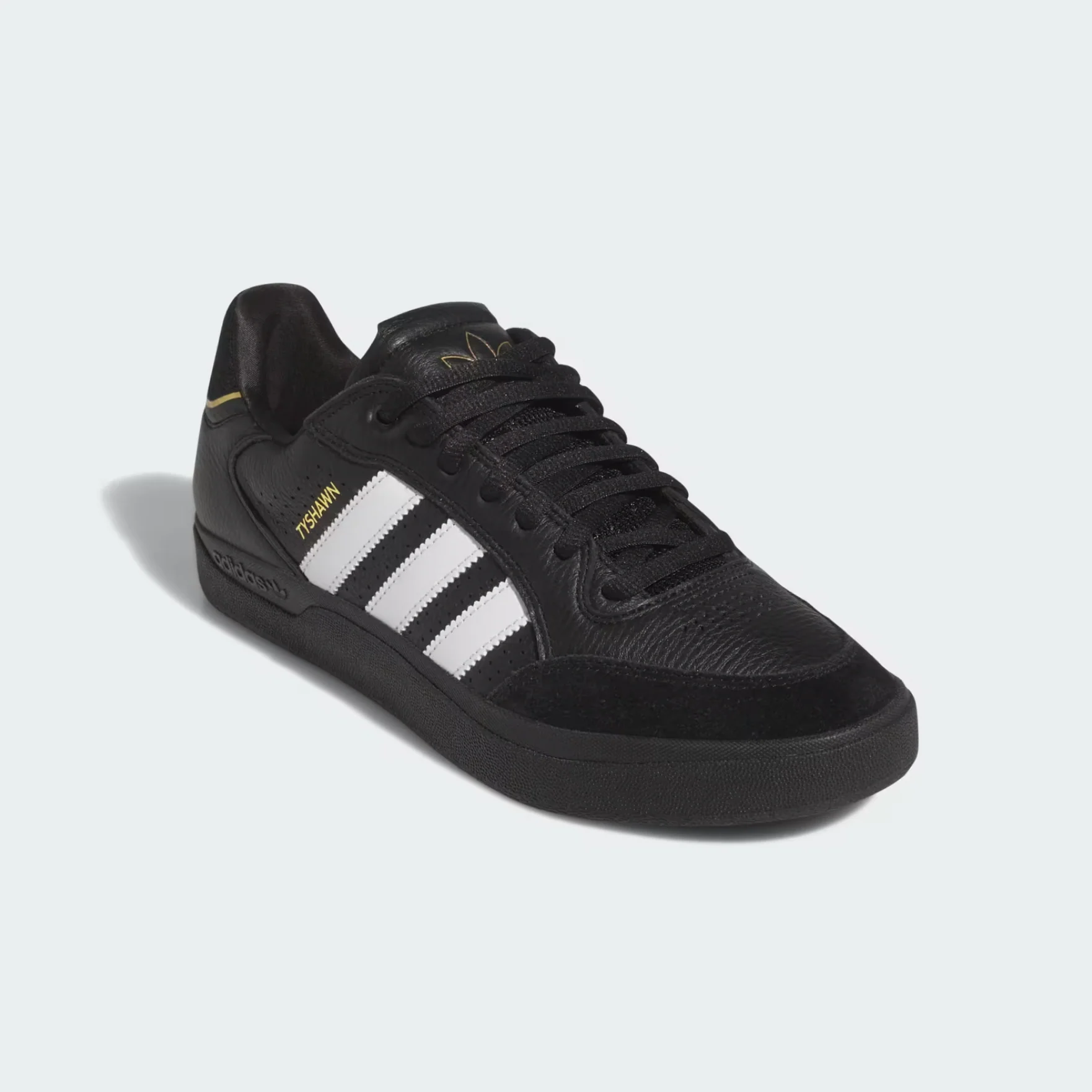 ADIDAS TYSHAWN LOW CORE BLACK / CLOUD WHITE / GOLD METALLIC - Image 3