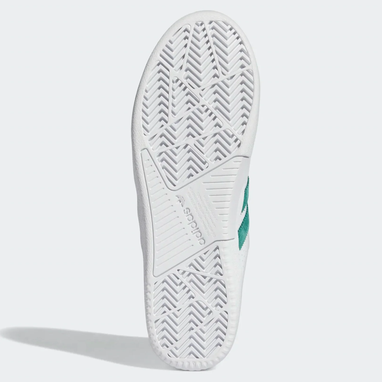 ADIDAS TYSHAWN LOW FLAT WHITE / COLLEGIATE GREEN / METALLIC GOLD - Image 7