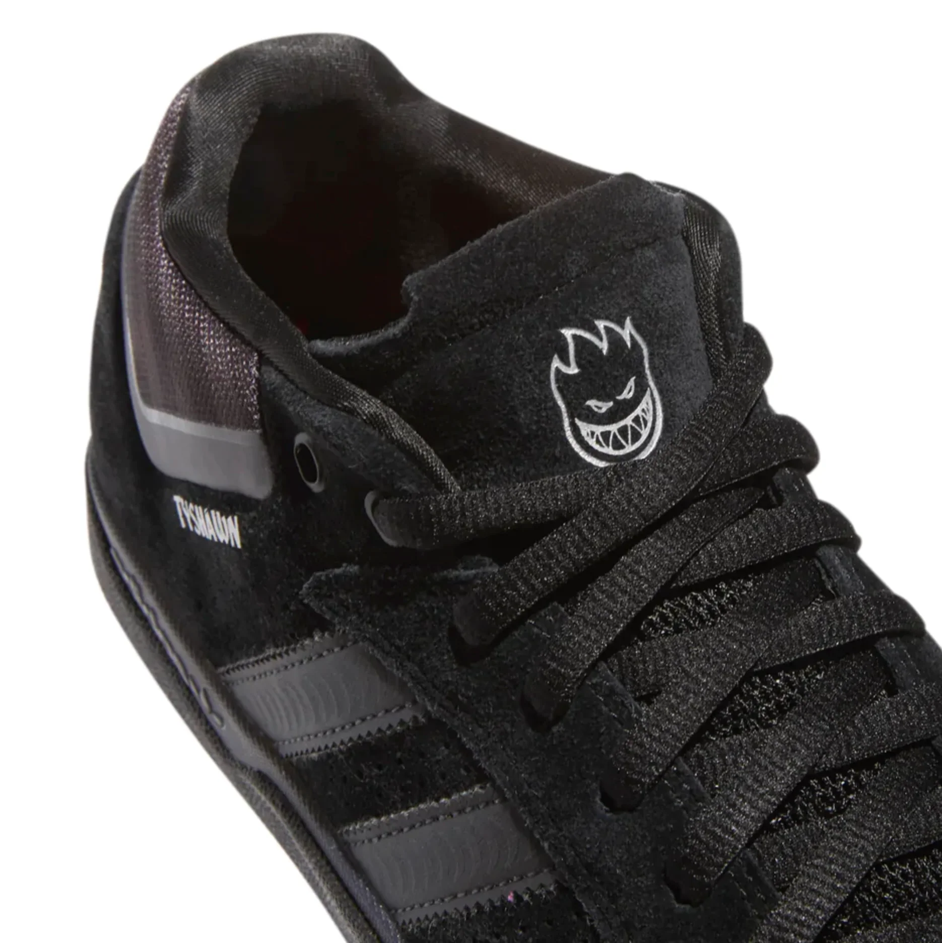 ADIDAS TYSHAWN X SPITFIRE BLACK / BLACK / SILVER METALLIC - Image 5