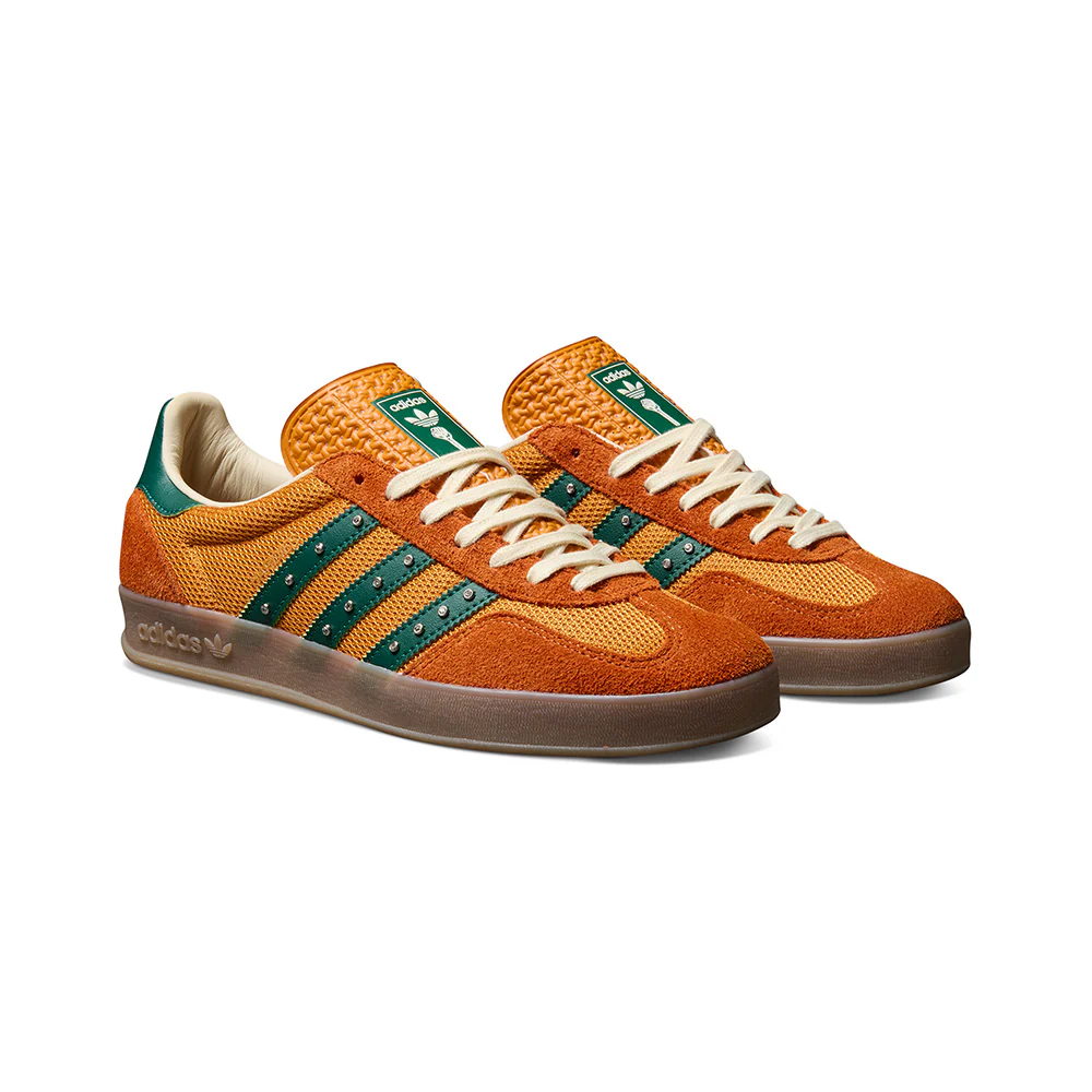 ADIDAS X HARDIES GAZELLE INDOOR RUSTIC ORANGE / COLLEGIATE GREEN / GUM - Image 2