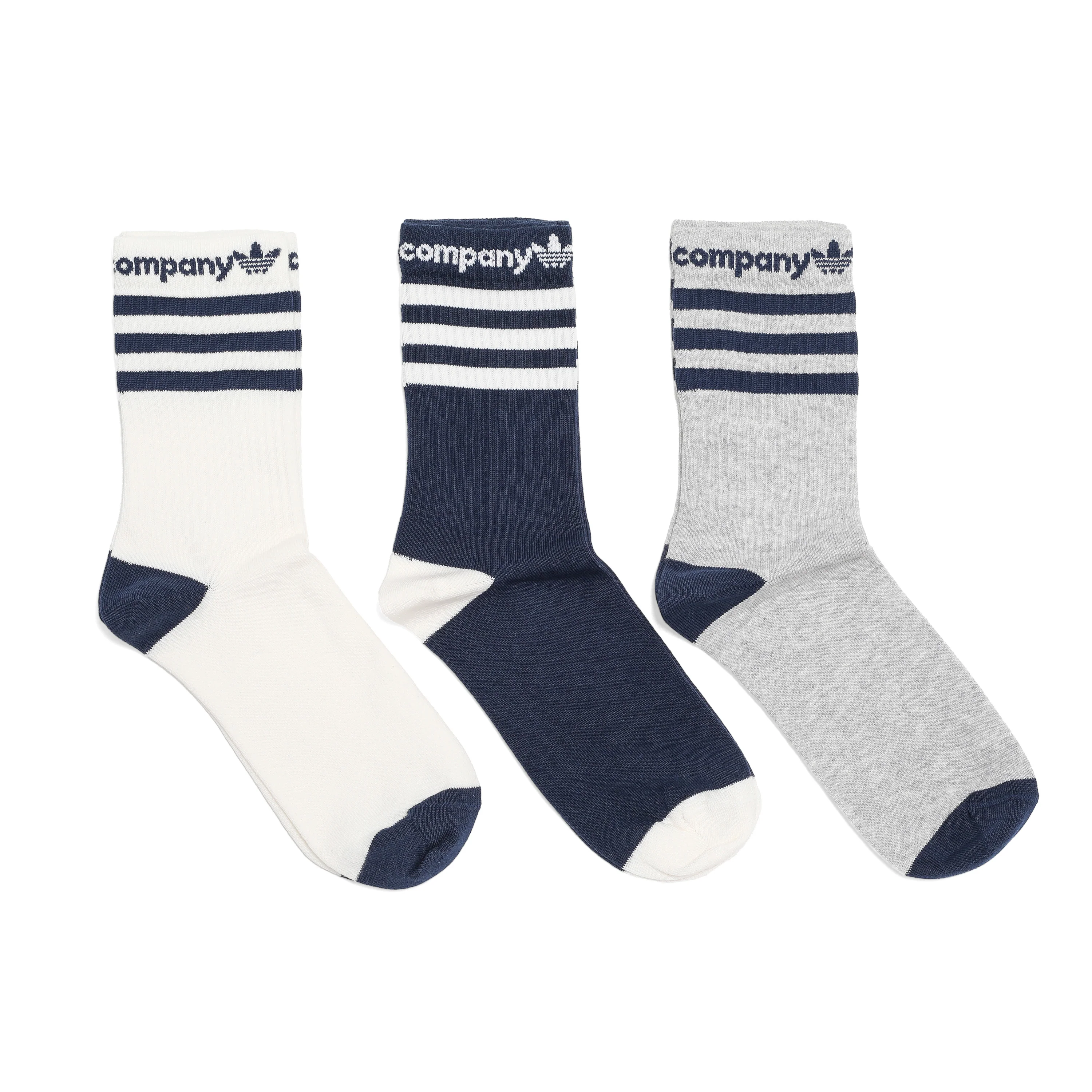 ADIDAS X POP TRADING CO. CREW SOCKS 3 PACK MEDIUM