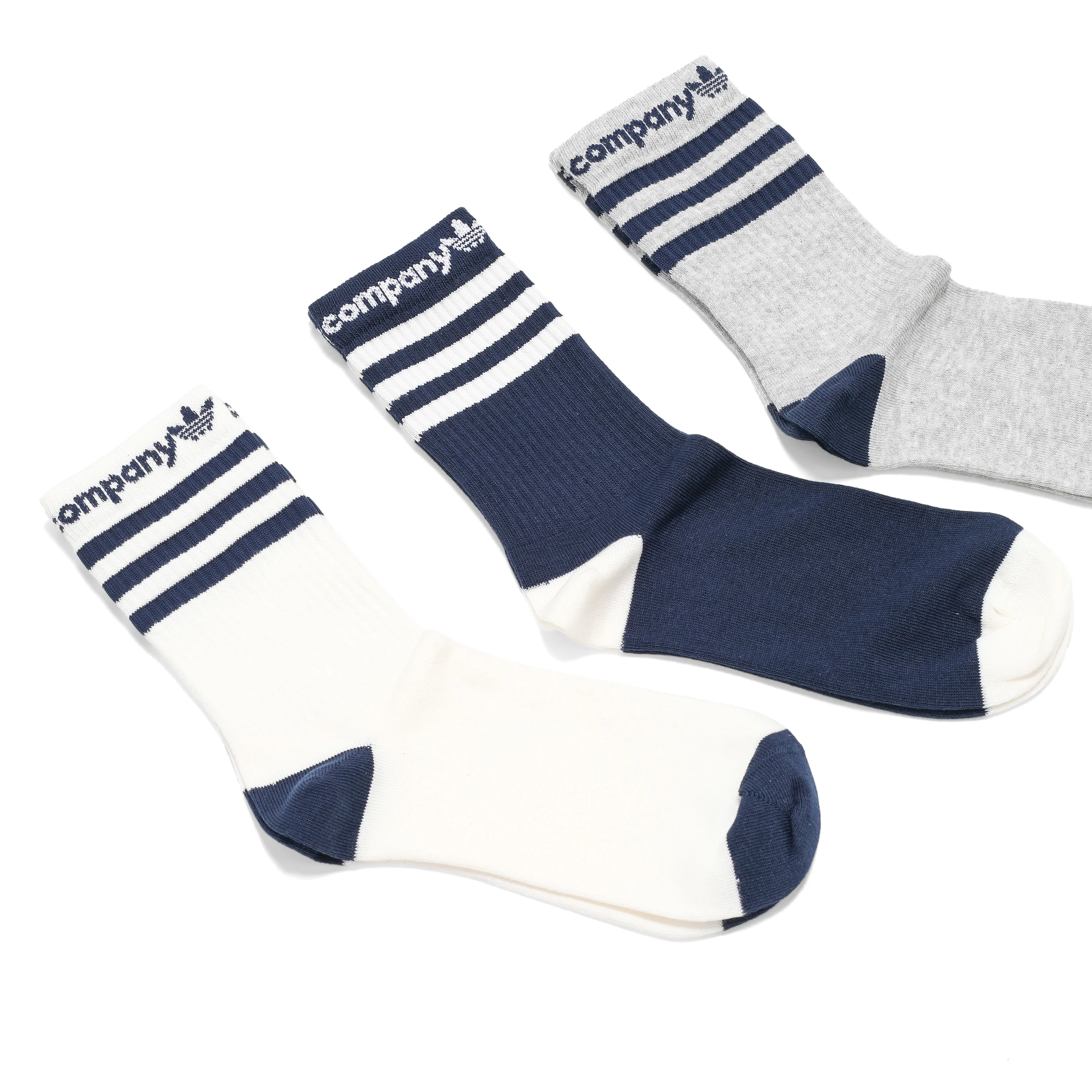 ADIDAS X POP TRADING CO. CREW SOCKS 3 PACK MEDIUM - Image 2