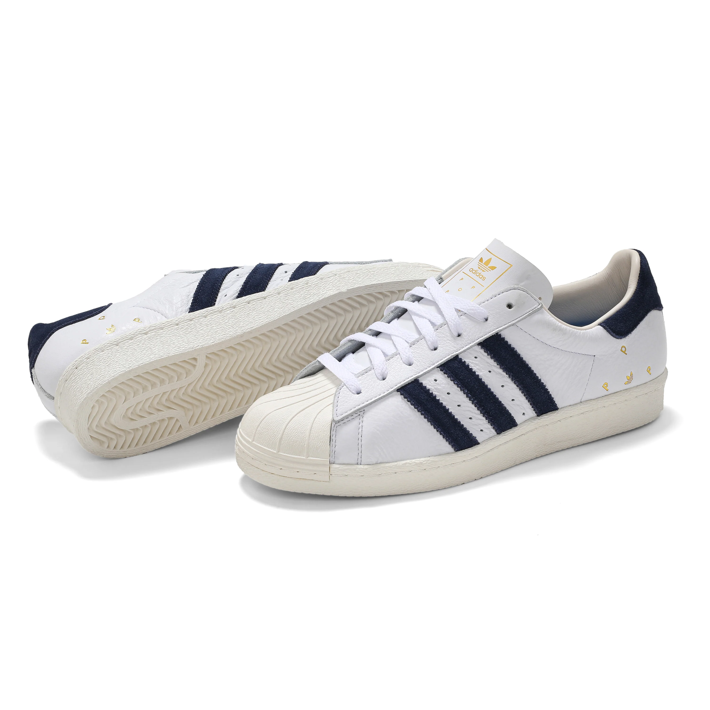 ADIDAS X POP TRADING CO. SUPERSTAR ADV WHITE/NAVY - Image 2