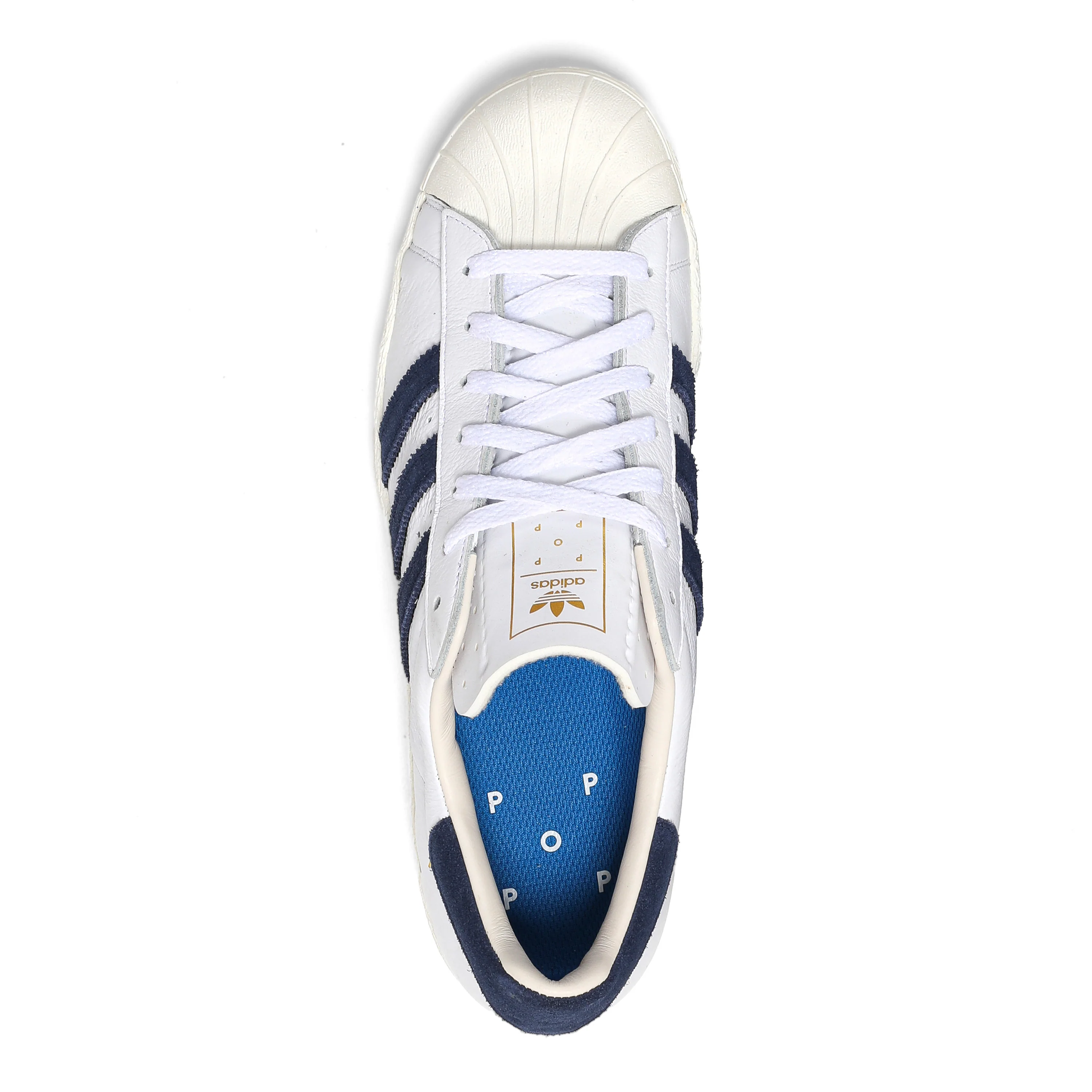 ADIDAS X POP TRADING CO. SUPERSTAR ADV WHITE/NAVY - Image 4