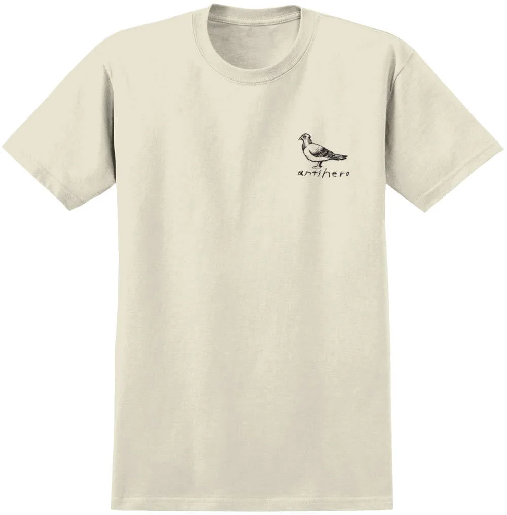 ANTIHERO BASIC PIGEON S/S SHIRT CREAM / BLACK