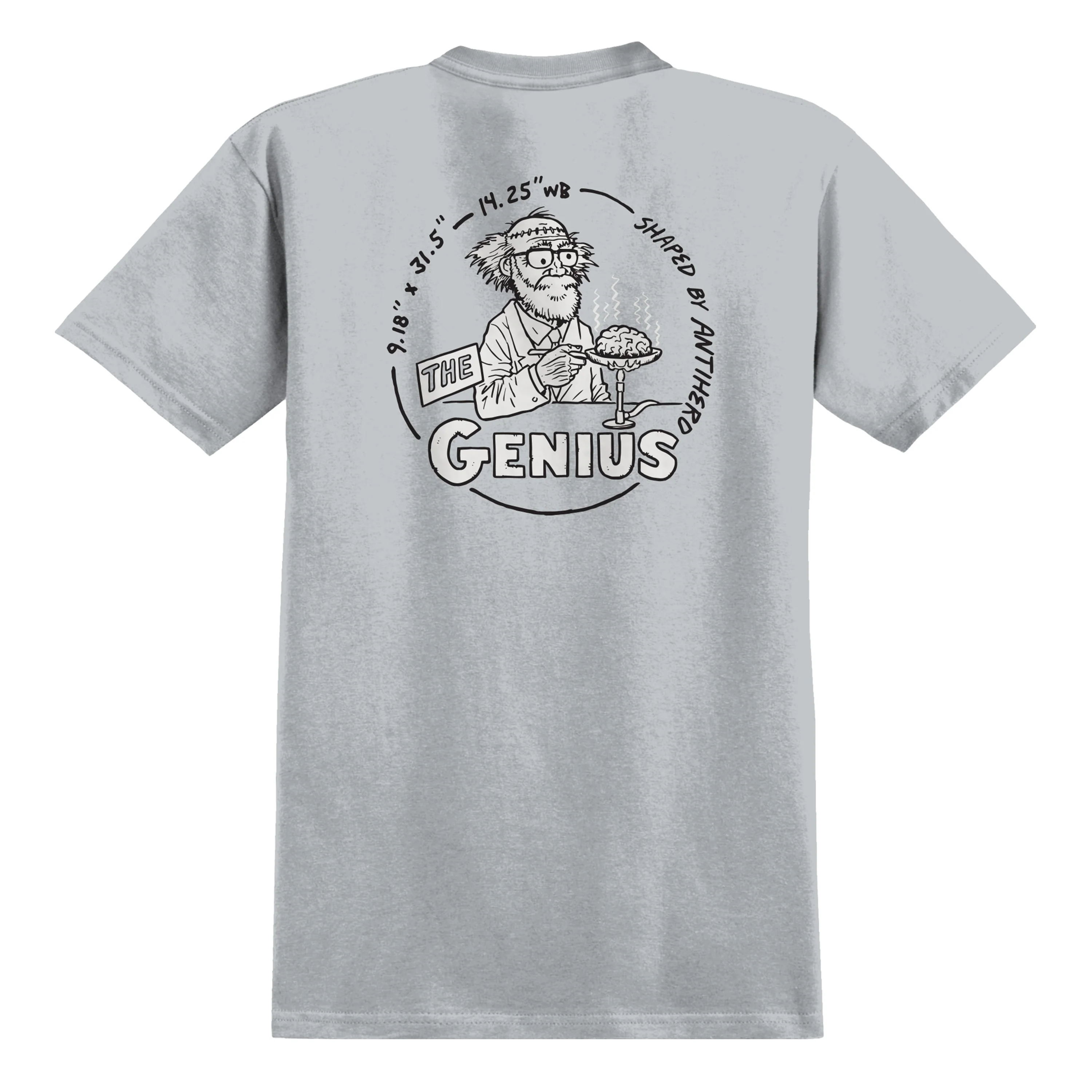 ANTIHERO THE GENIUS TEE SILVER - Image 2