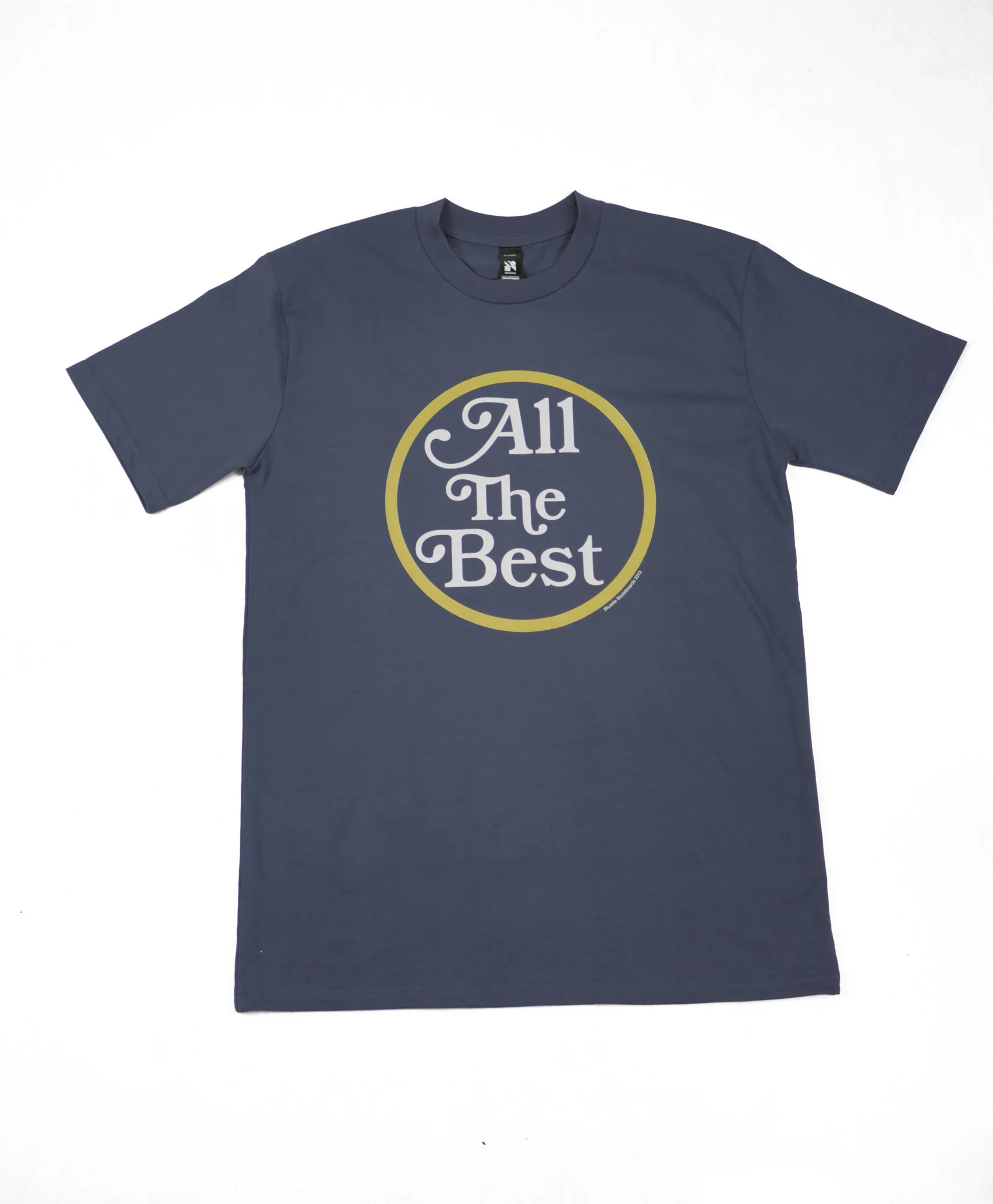 BLUETILE "ALL THE BEST" LOGO T-SHIRT PETRO BLUE
