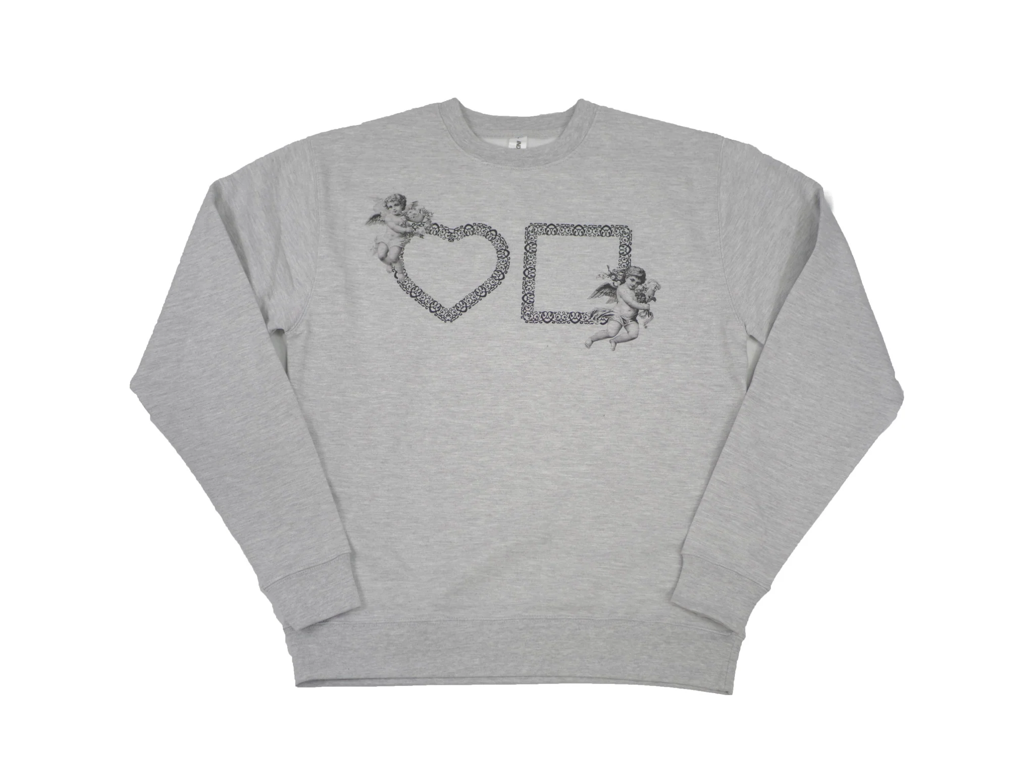 BLUETILE ANGELS LOGO CREWNECK GREY HEATHER