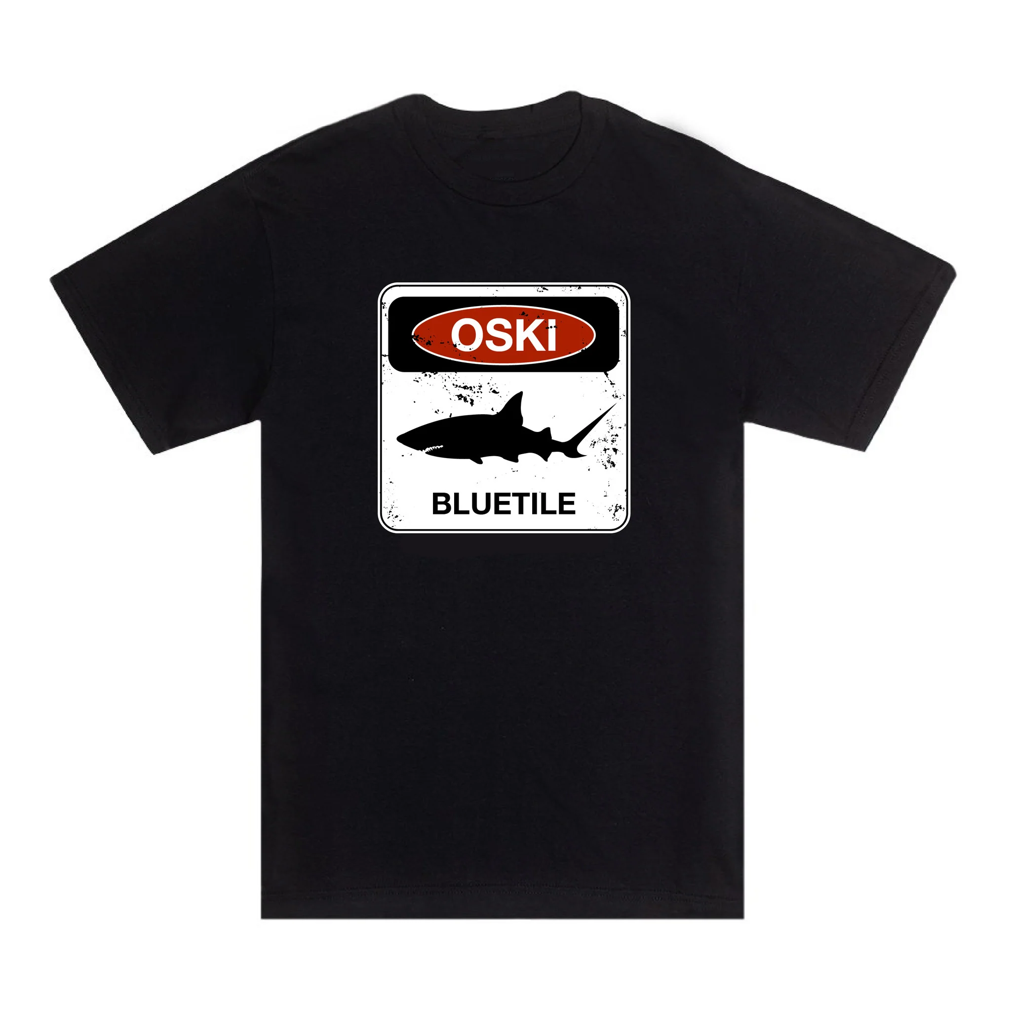 BLUETILE BEWARE OF OSKI SHARK T-SHIRT BLACK