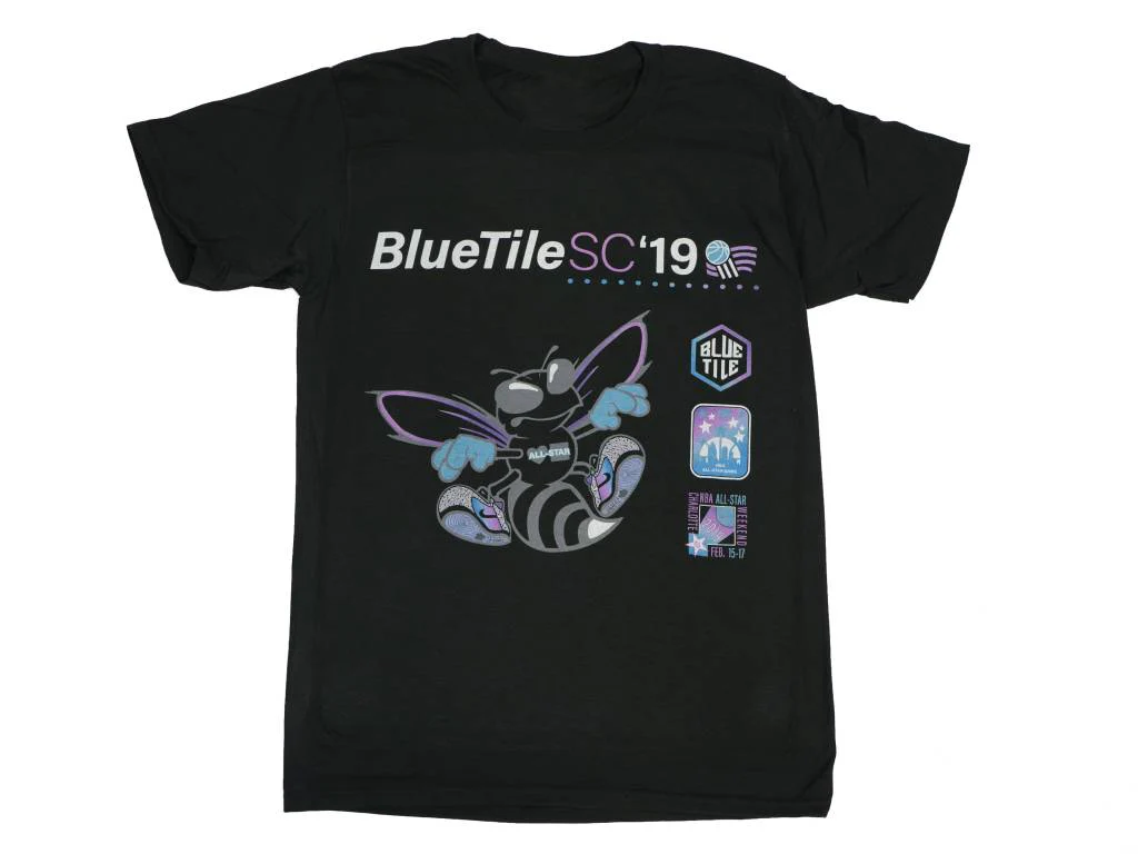 BLUETILE BLACK HORNET T-SHIRT BLACK