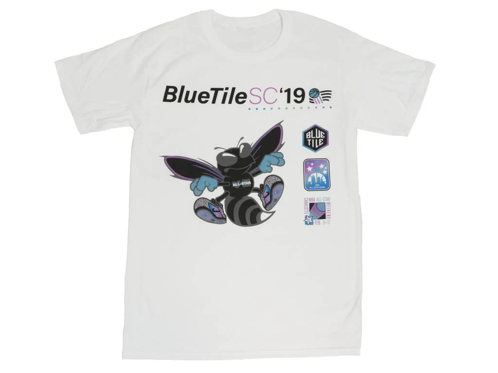 BLUETILE BLACK HORNET T-SHIRT WHITE