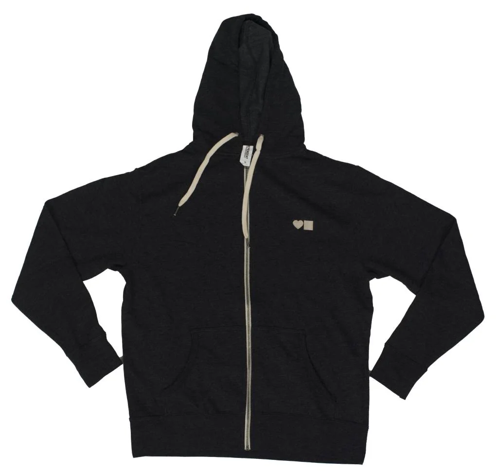 BLUETILE LOVE BLUETILE PREMIUM ZIP HOODIE DARK GRAY