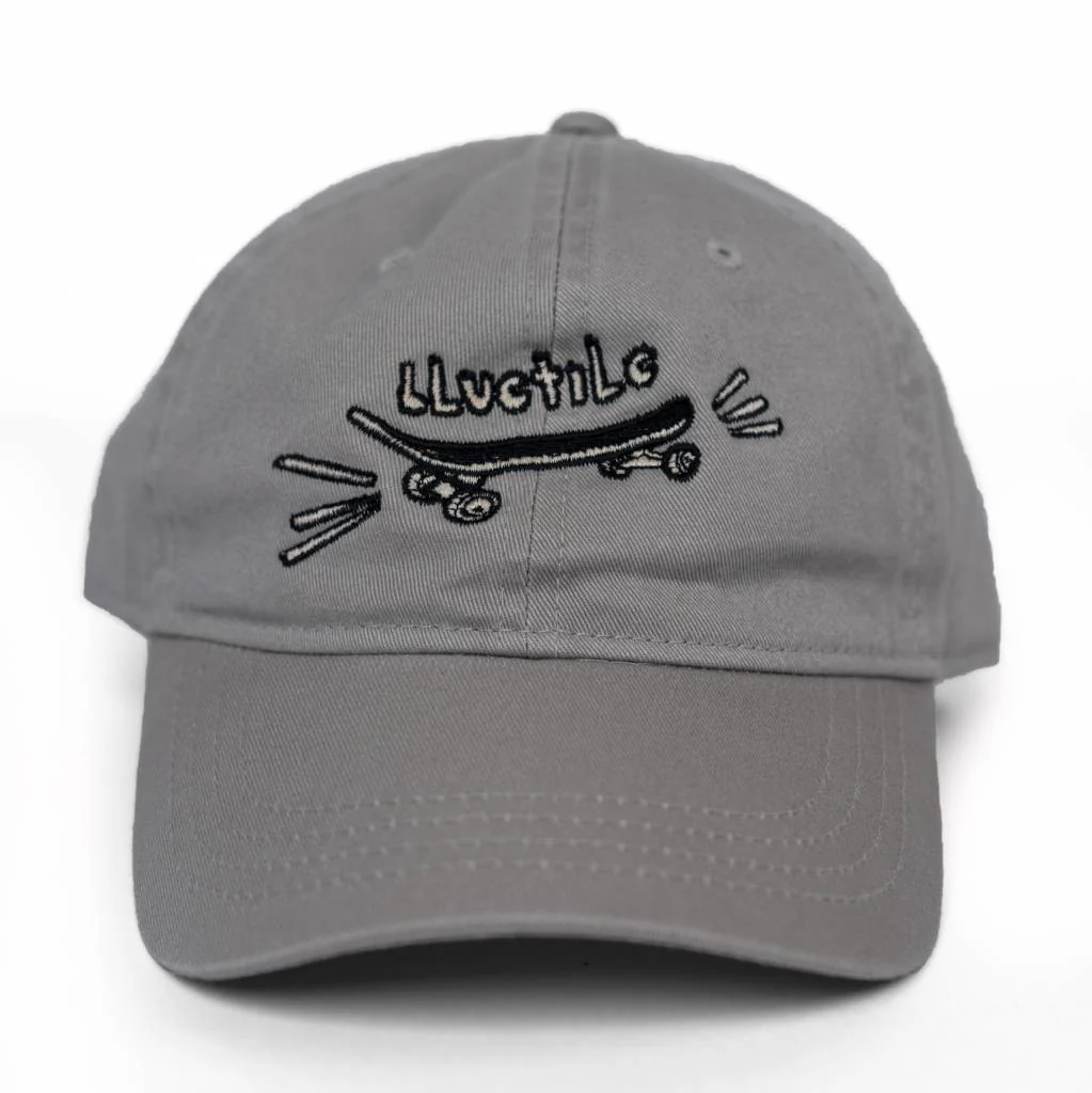 BLUETILE "SKATE BORED" DAD HAT GRAY