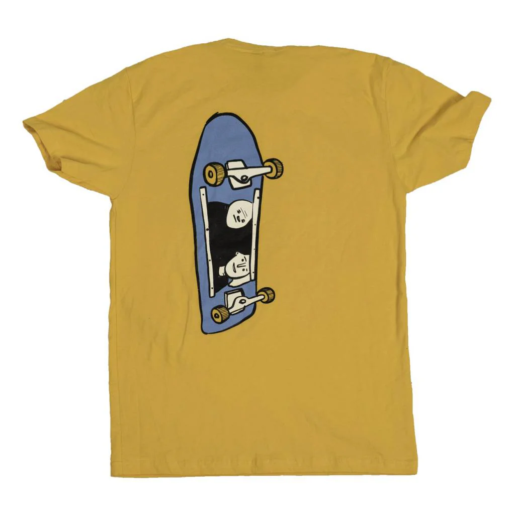 BLUETILE X STREET CANOE SKATE BORED SHIRT YELLOW - Image 2
