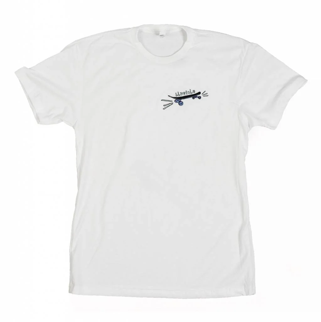 BLUETILE X STREET CANOE SKATE BORED SHIRT WHITE