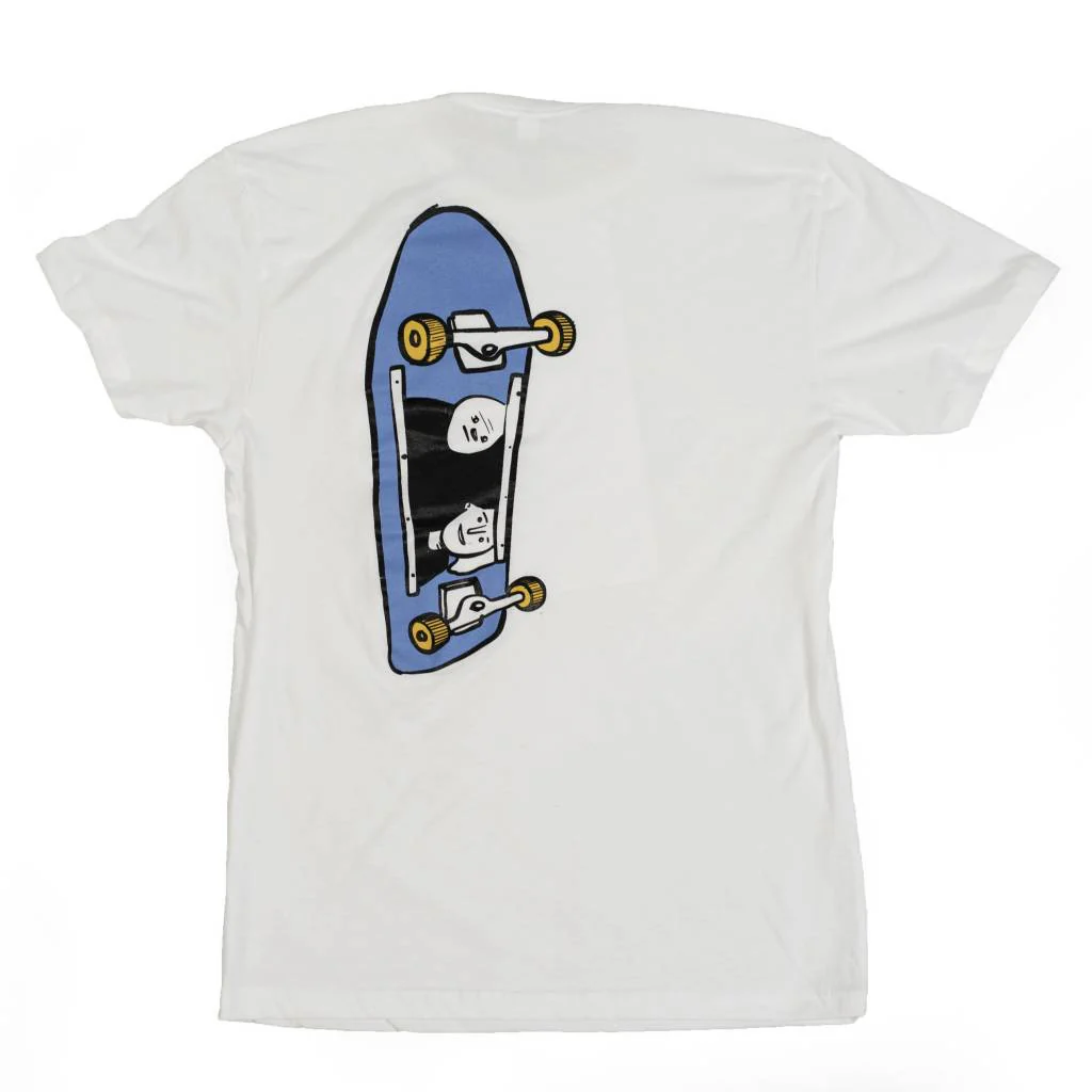 BLUETILE X STREET CANOE SKATE BORED SHIRT WHITE - Image 2