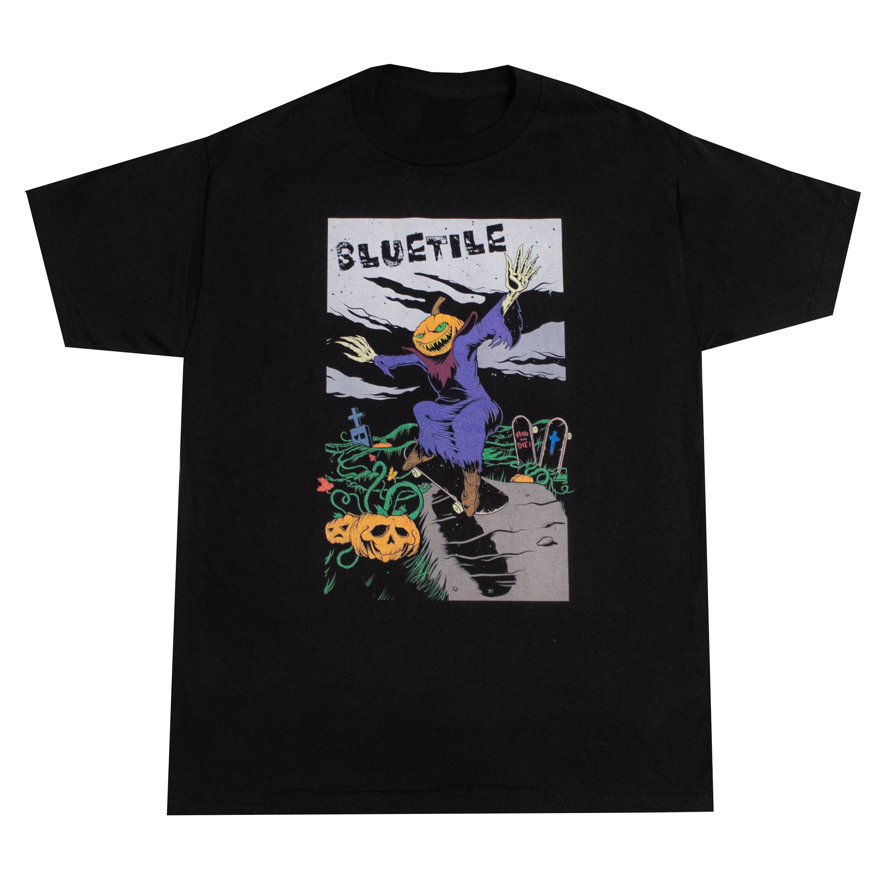 BLUETILE DEATH RACE TEE BLACK