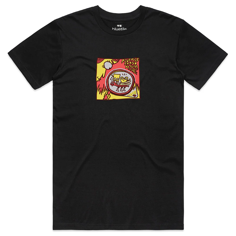 BLUETILE DENIM BRAND TEE BLACK