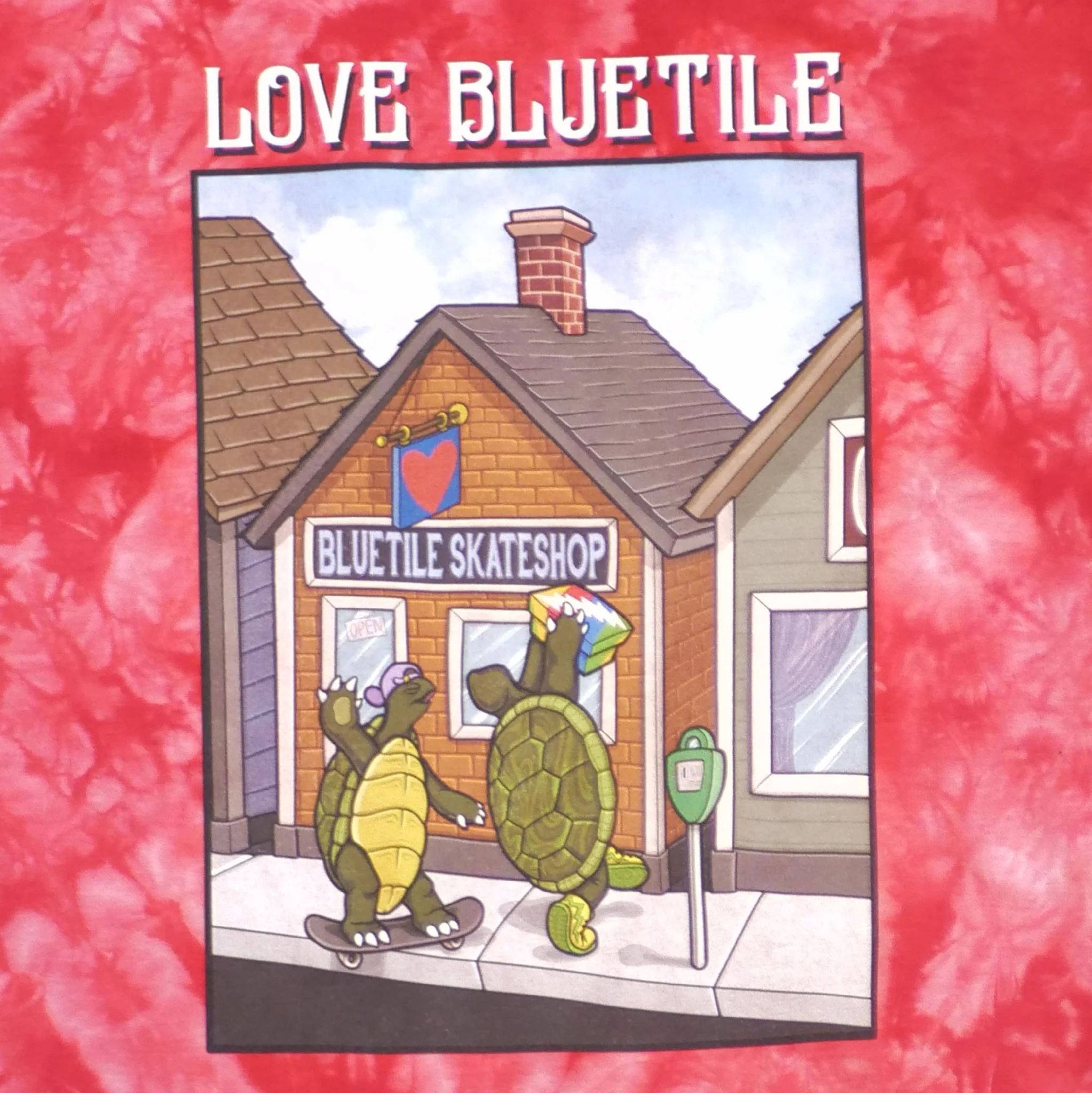 BLUETILE HAPPY TURTLES T-SHIRT ROSE RED - Image 2