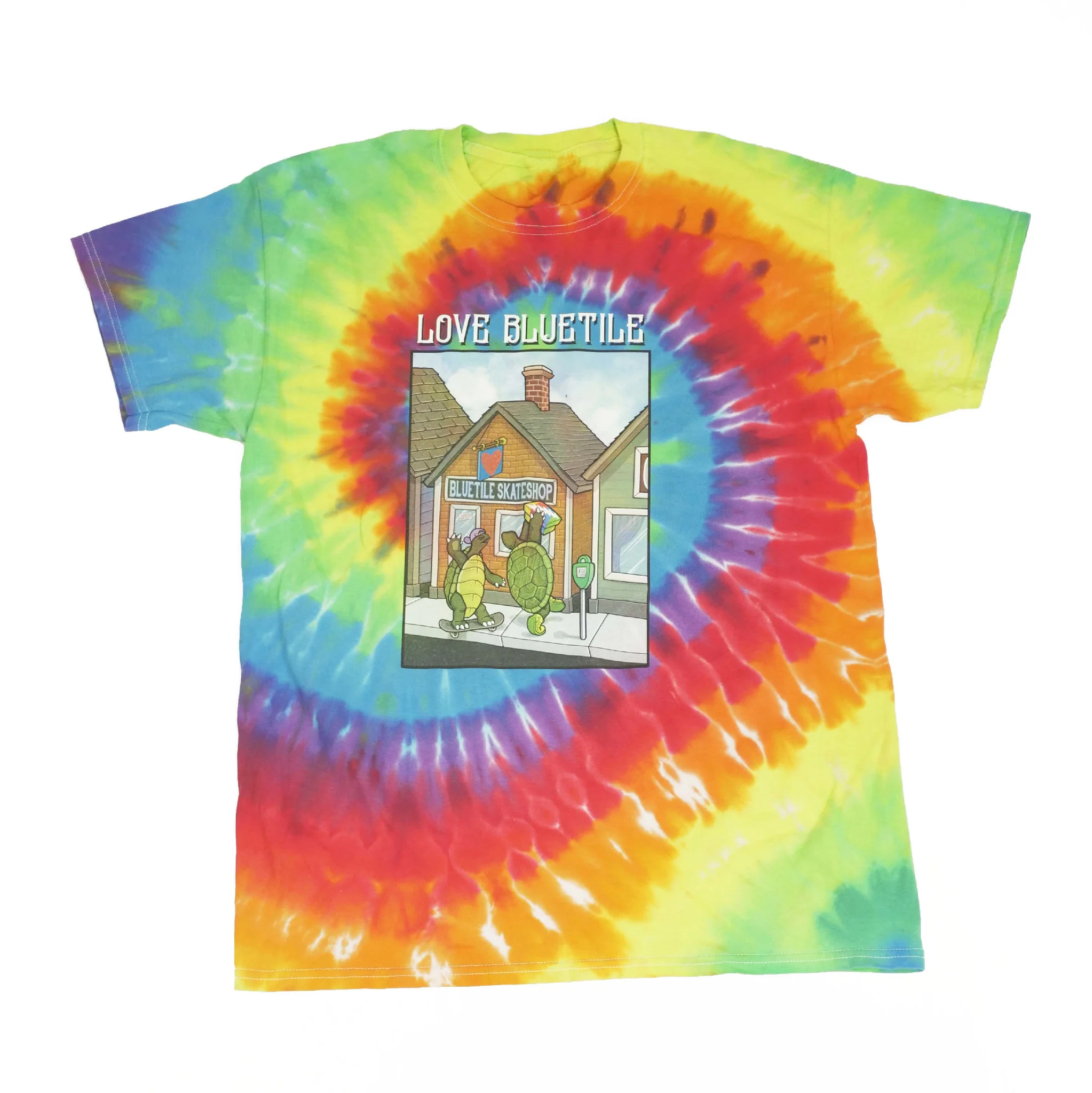 BLUETILE HAPPY TURTLES T-SHIRT TIE DYE