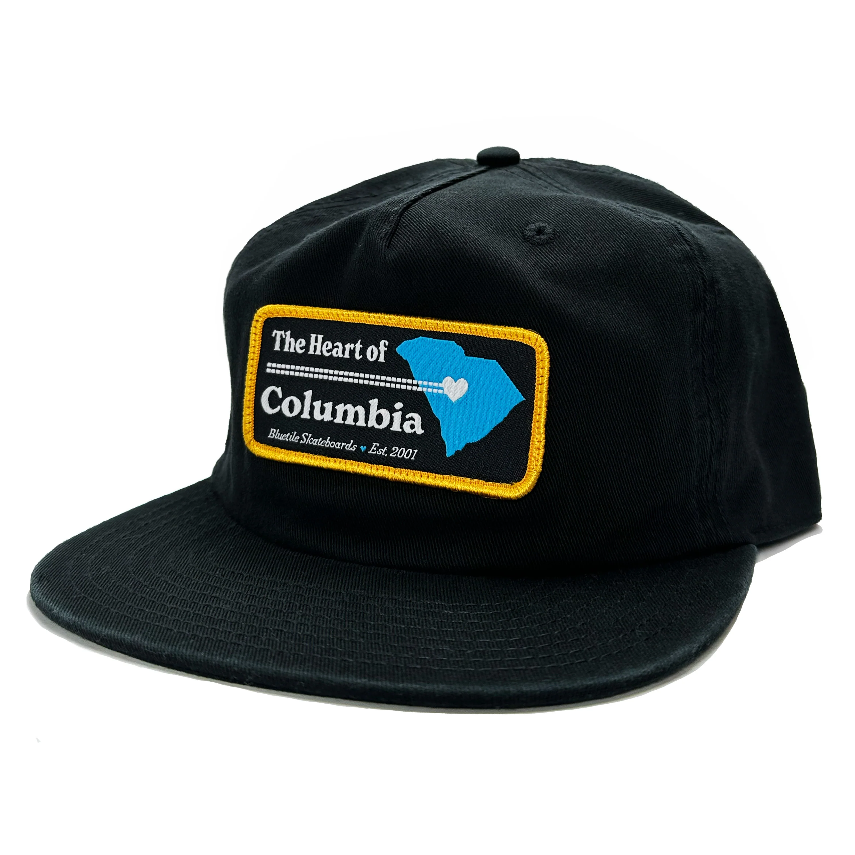 BLUETILE HEART OF COLUMBIA PATCH HAT BLACK