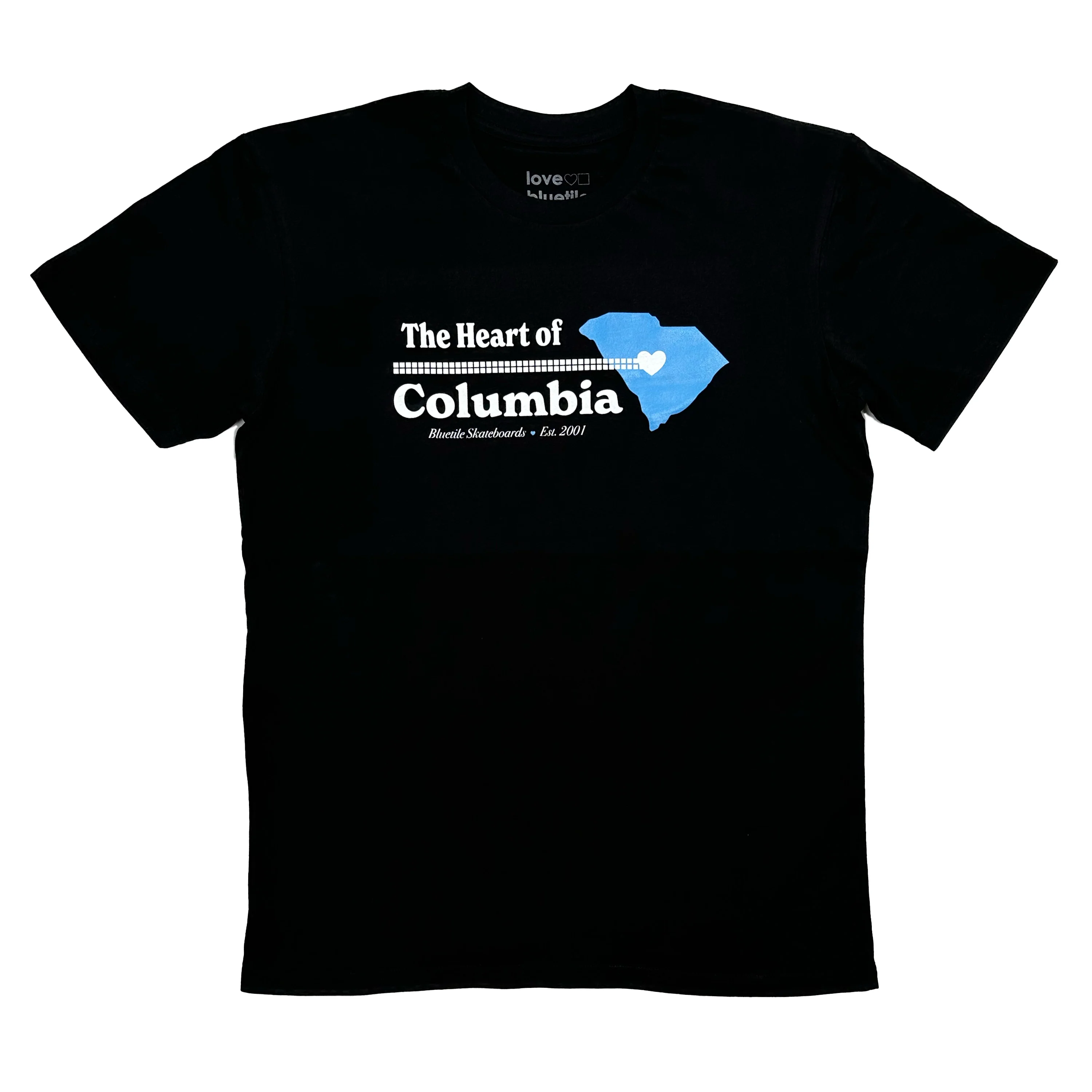 BLUETILE HEART OF COLUMBIA TEE BLACK